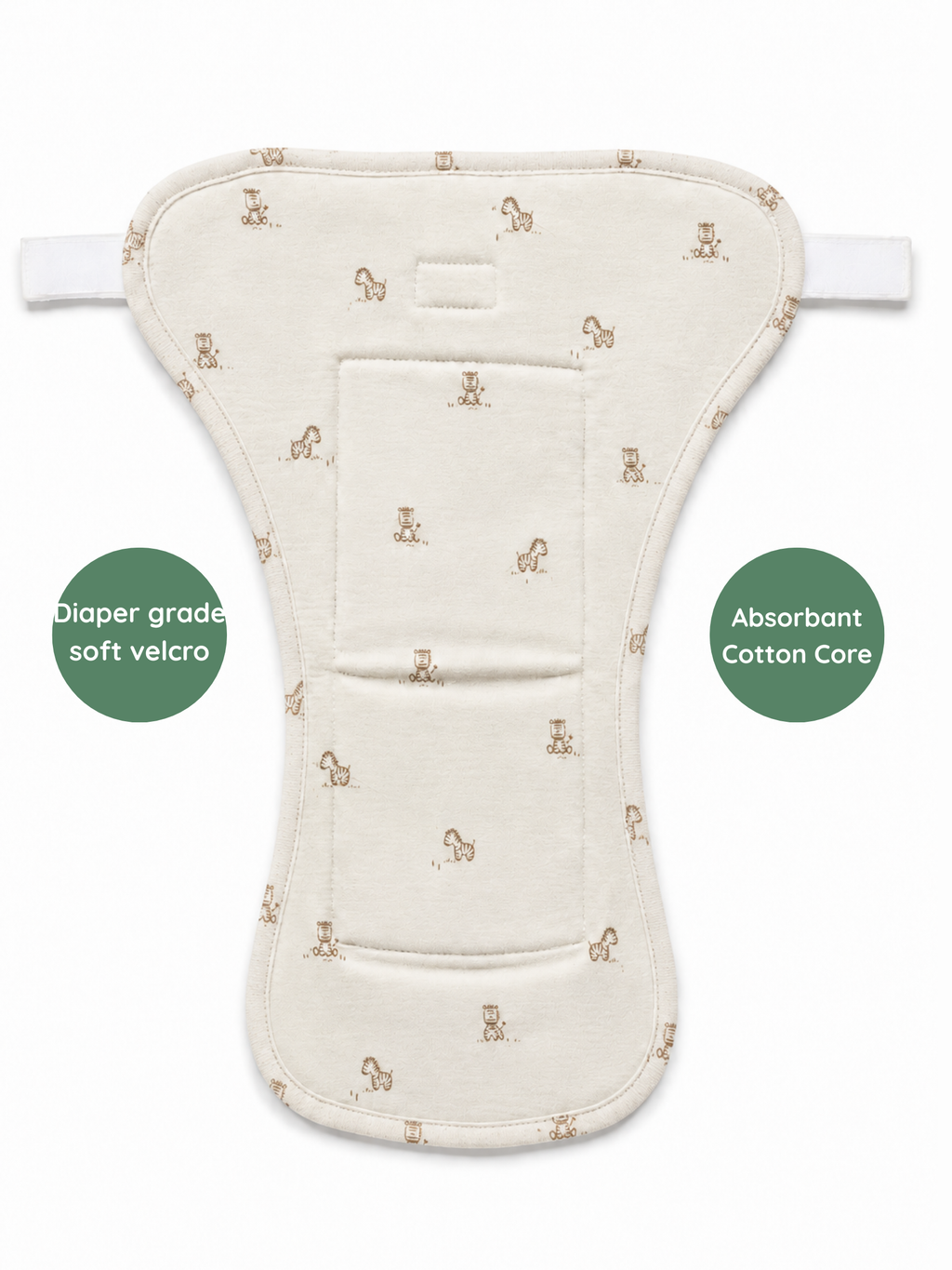 SOFT SAGE 3 PACK VELCRO CLOTH NAPPY