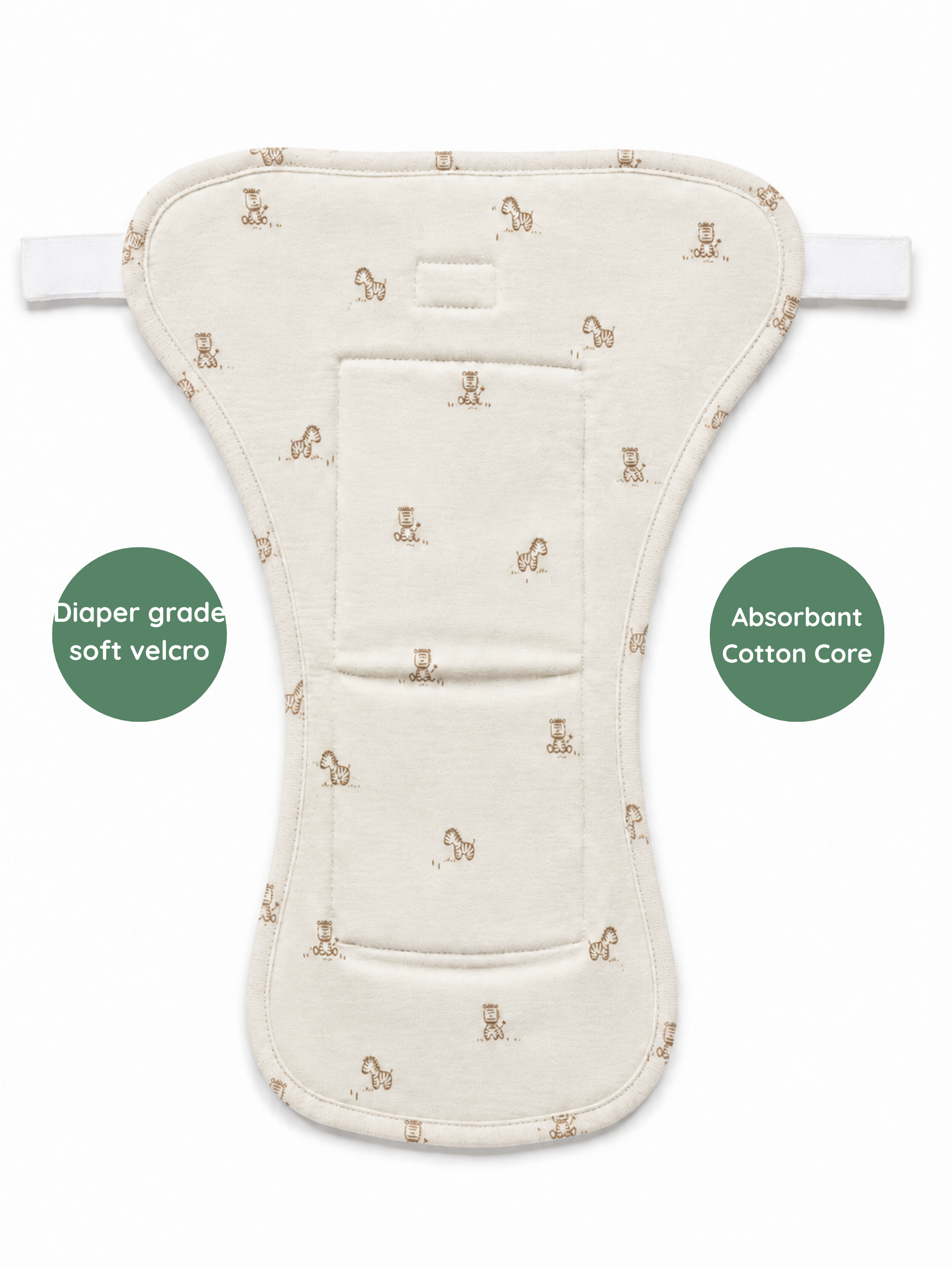 SOFT SAGE 3 PACK VELCRO CLOTH NAPPY