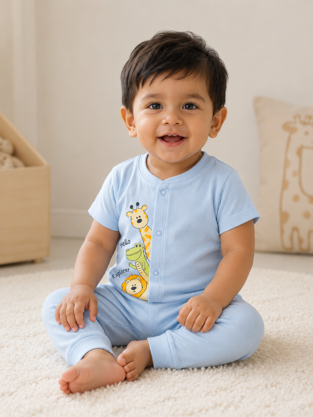PEEKABOO ADVENTURE SHORT SLEEVE PANT SET