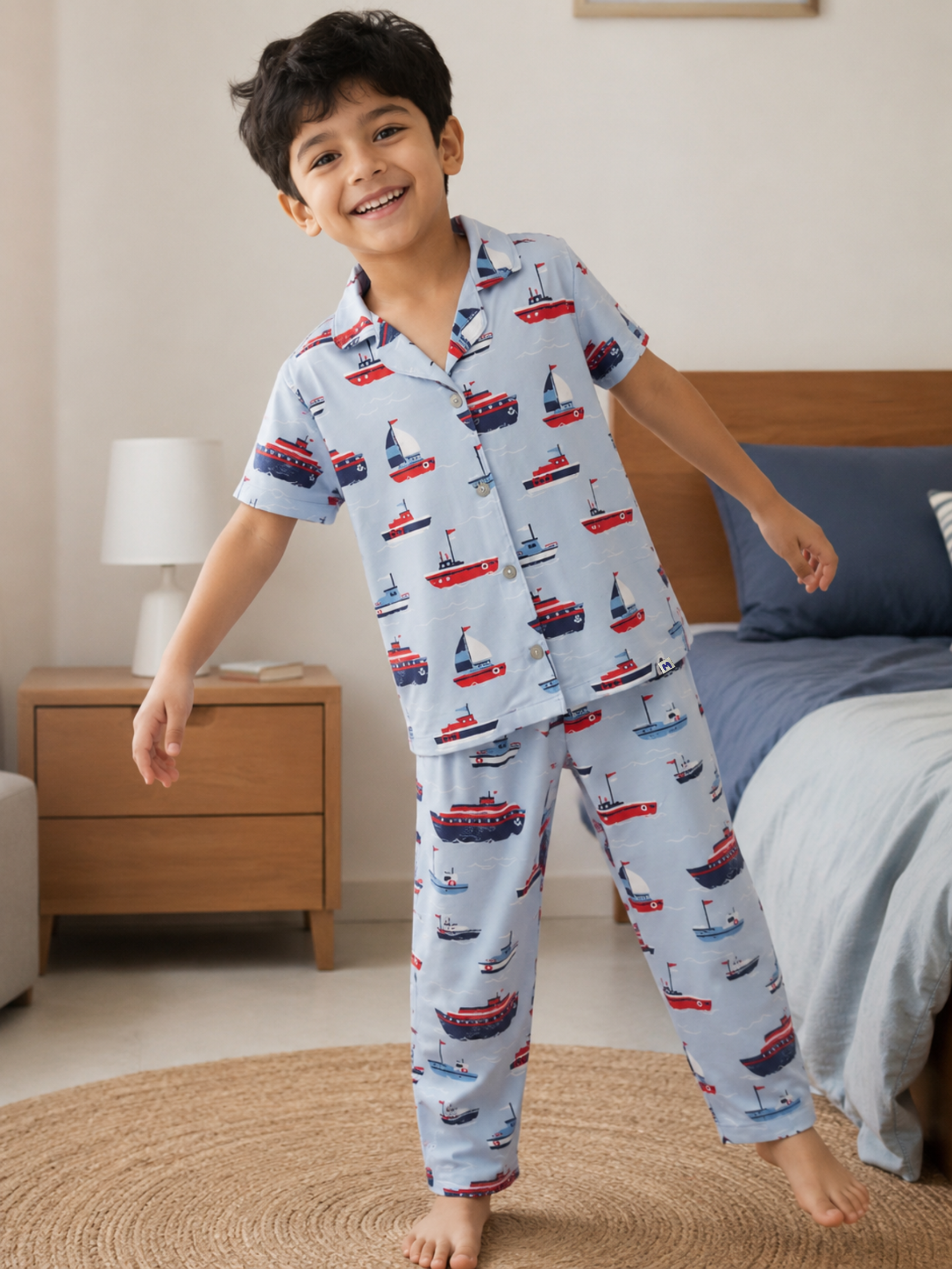 AIRSOFT MODAL SAIL AWAY BOYS SHORT SLEEVE PANT SET