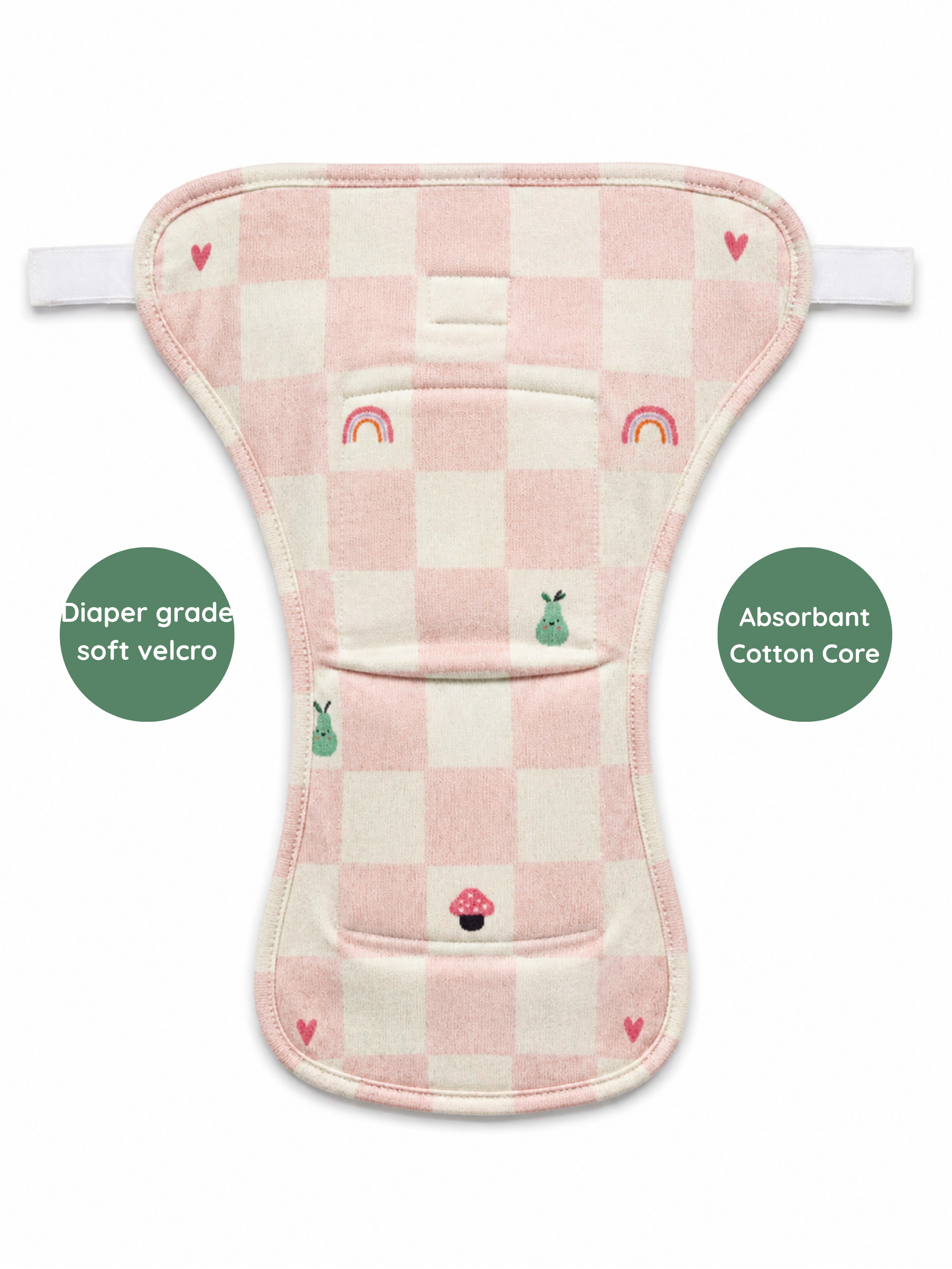 FAIRY GARDEN 3 PACK VELCRO CLOTH NAPPY