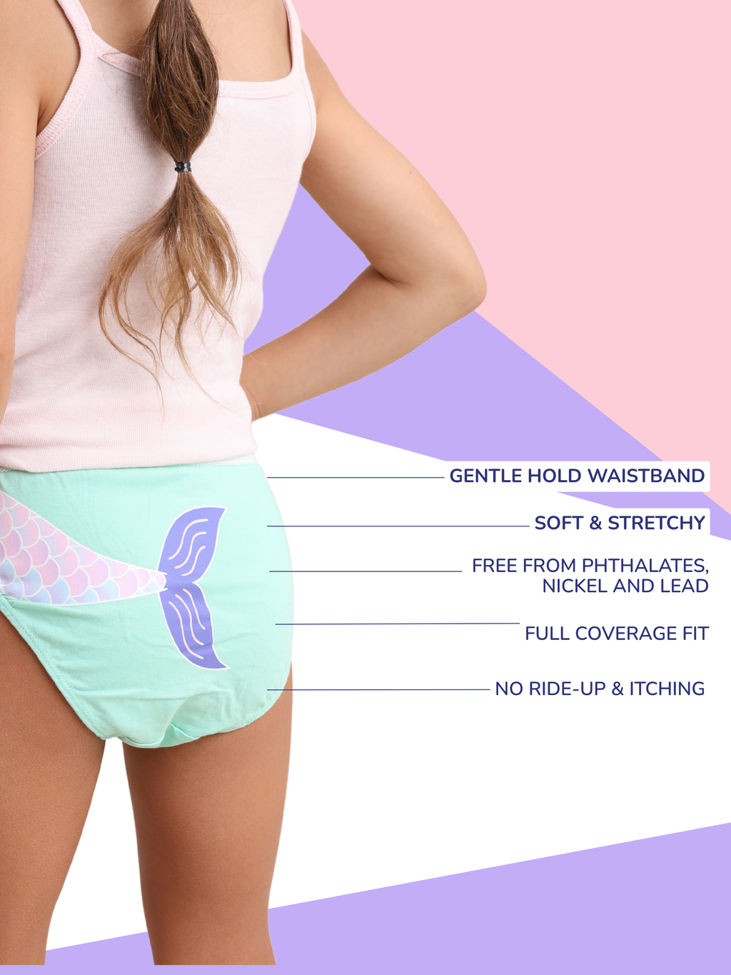 PAW DE PARIS GIRLS CLASSIC FIT BRIEF - 3 PACK