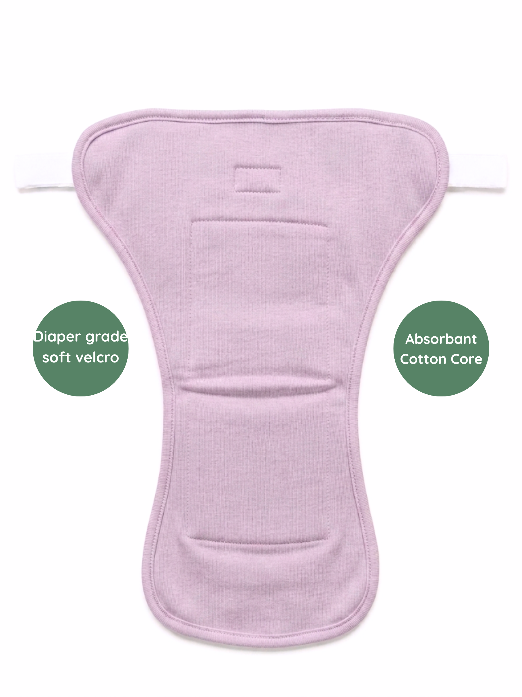 SOFT PURPLE VELCRO CLOTH NAPPY