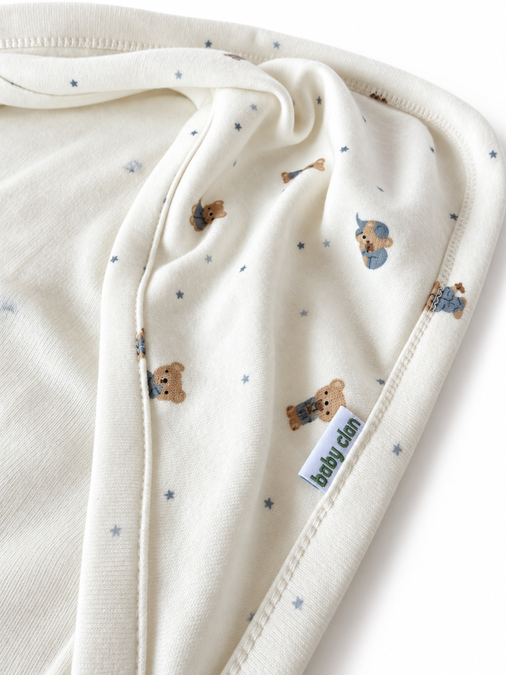 TEDDY STAR HOODED BLANKET
