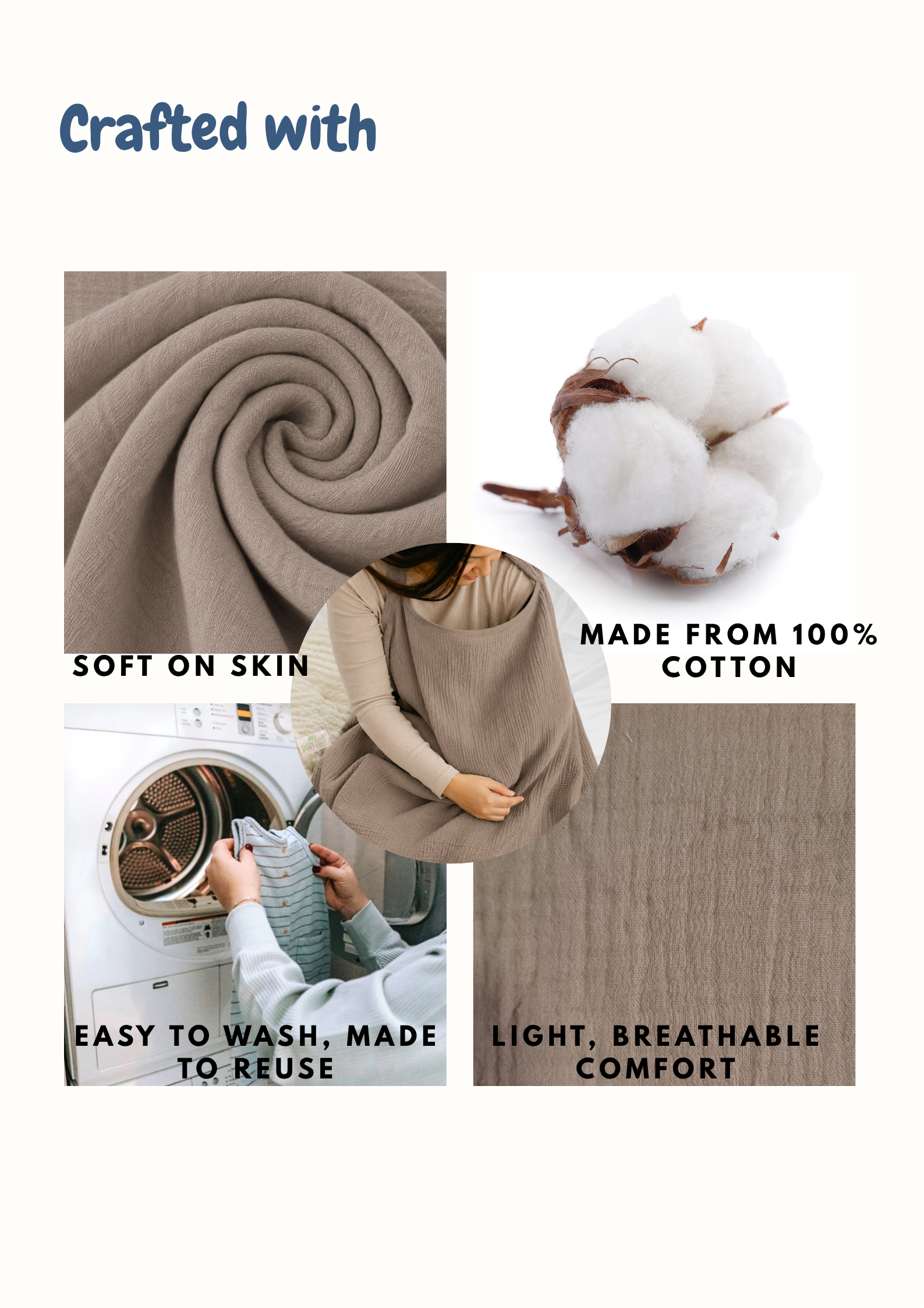 BROWN NURSING COVER