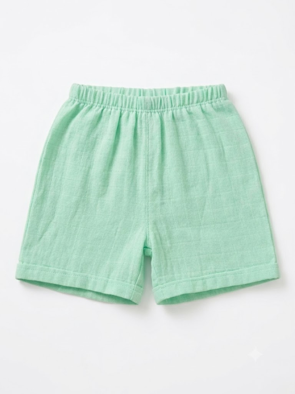 GREEN MUSLIN SHORT