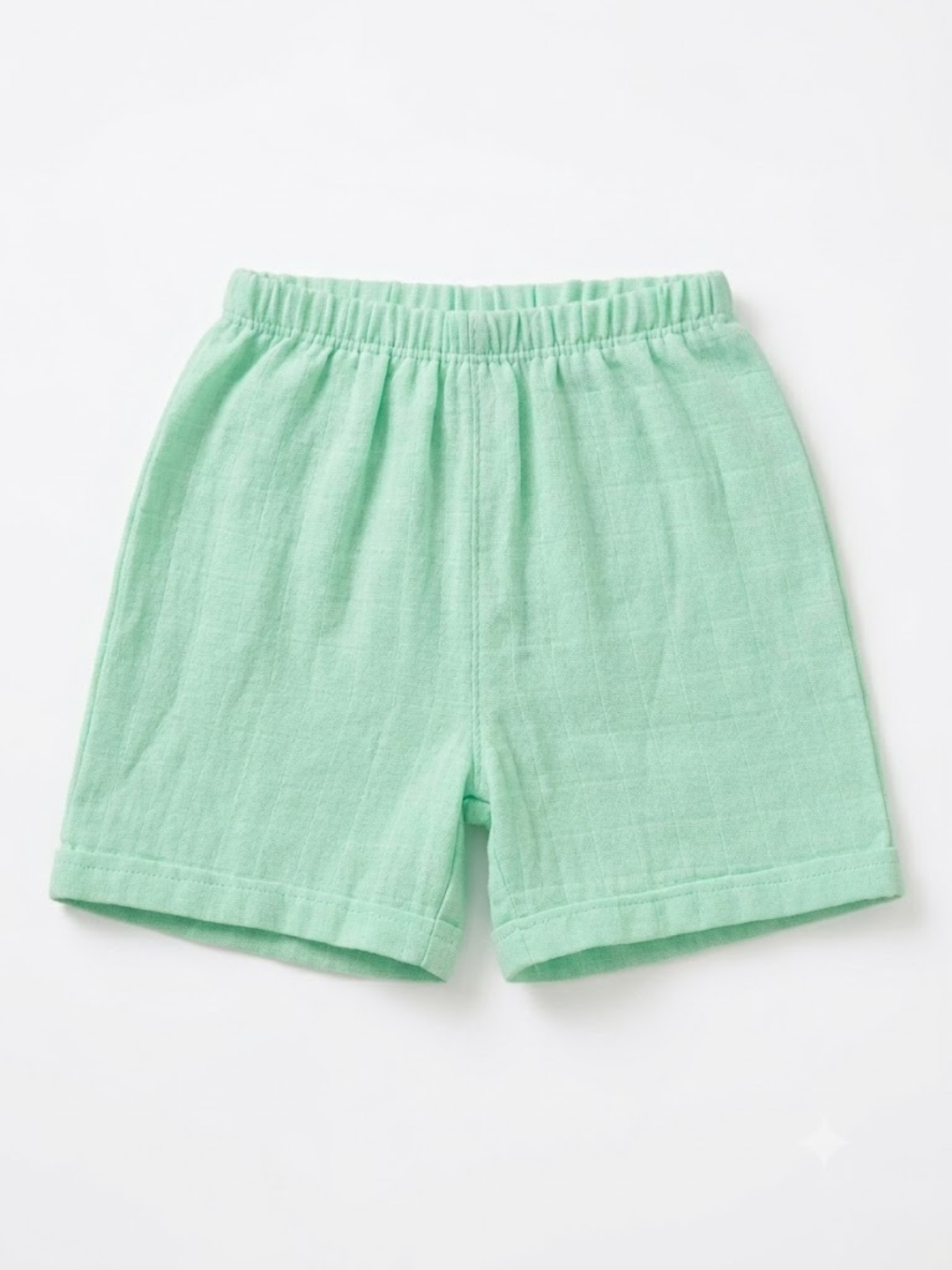 GREEN MUSLIN SHORT