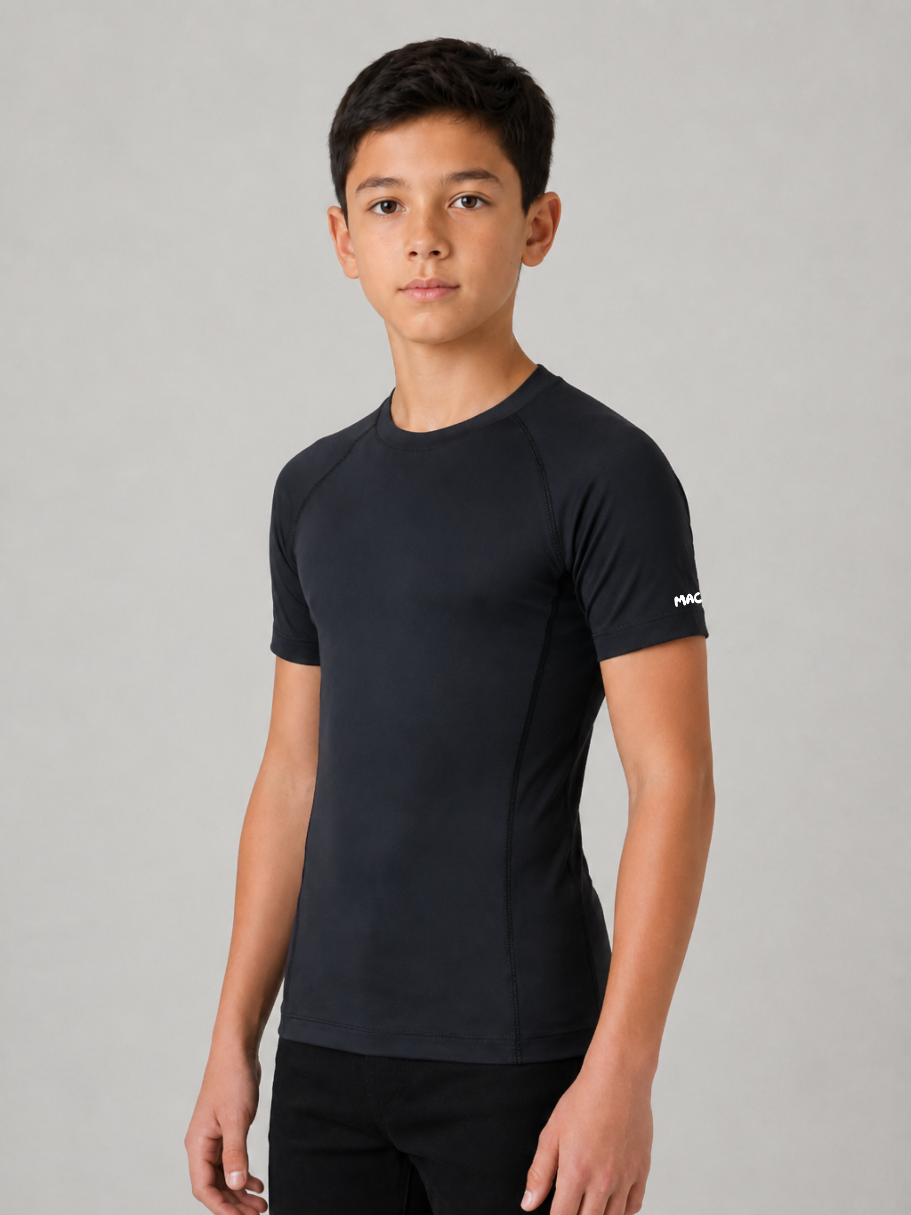 BOYS POWERPLAY COMPRESSION SHORT SLEEVE TEE