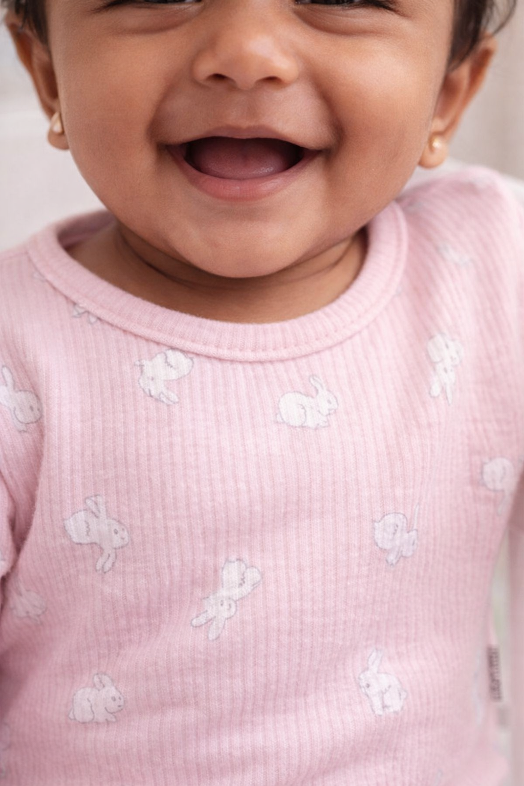 BUNNY COTTON LONG SLEEVE PANT SET