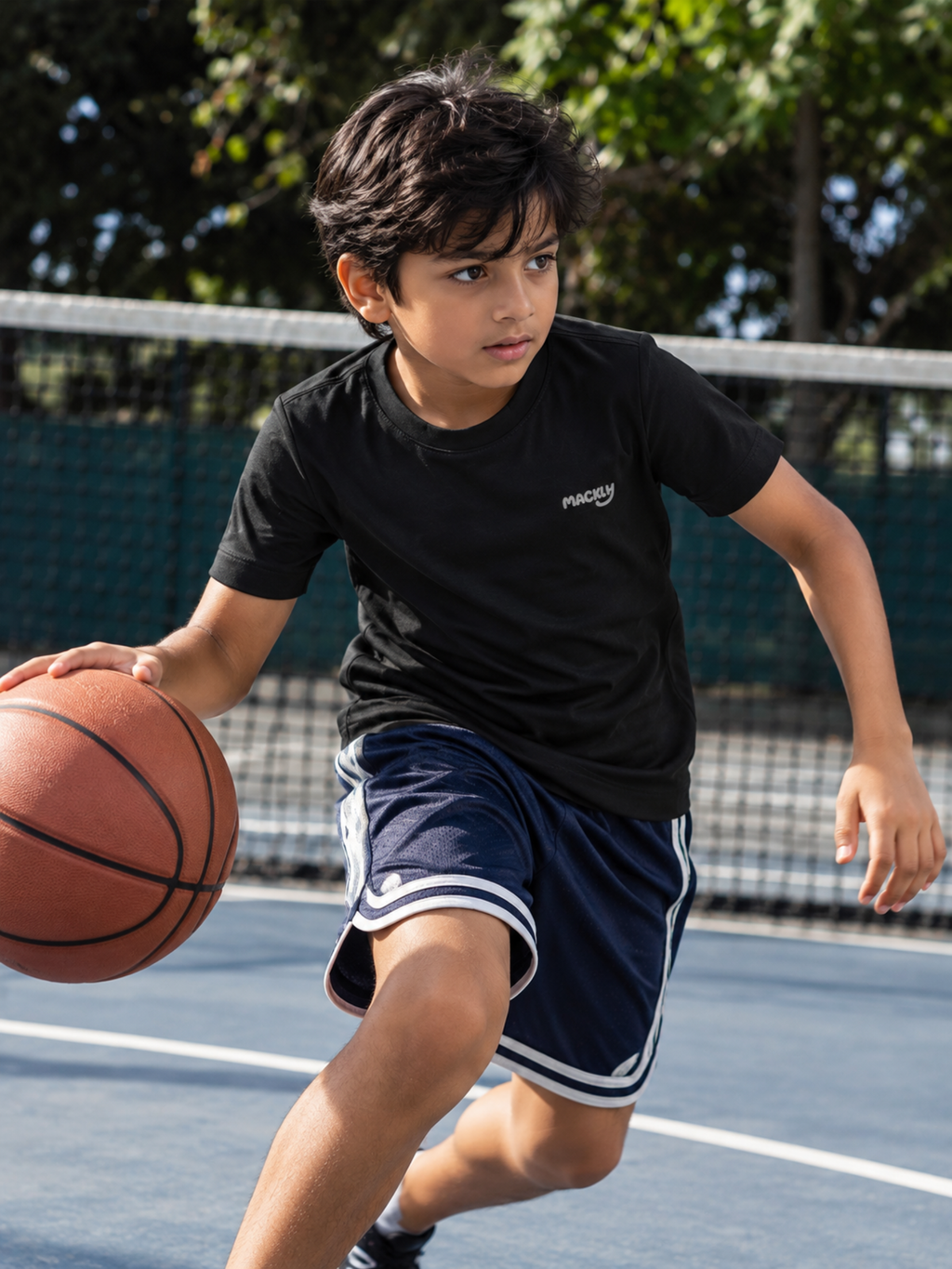 BOYS BLACK SPORTS TEE