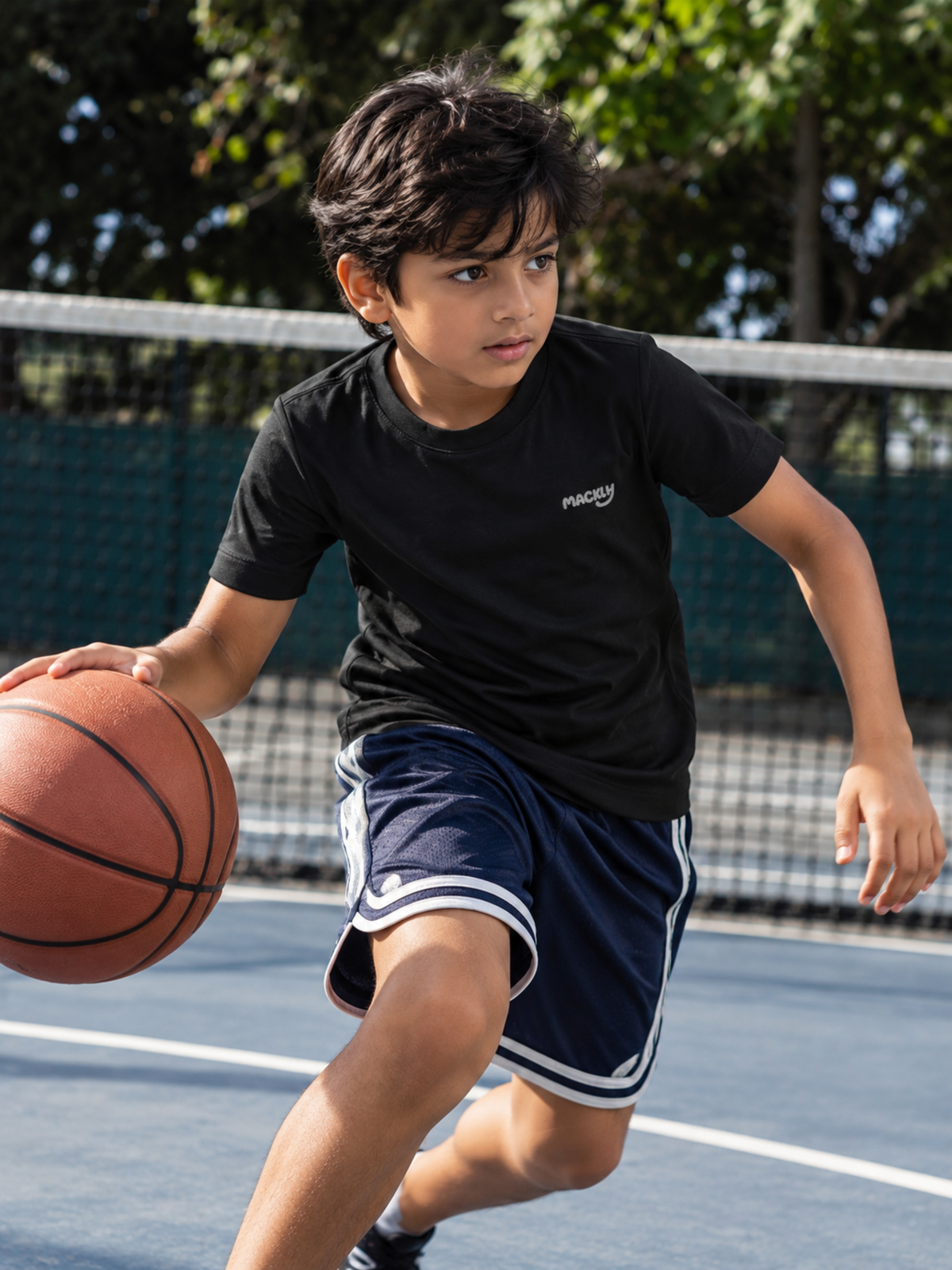 BOYS BLACK SPORTS TEE