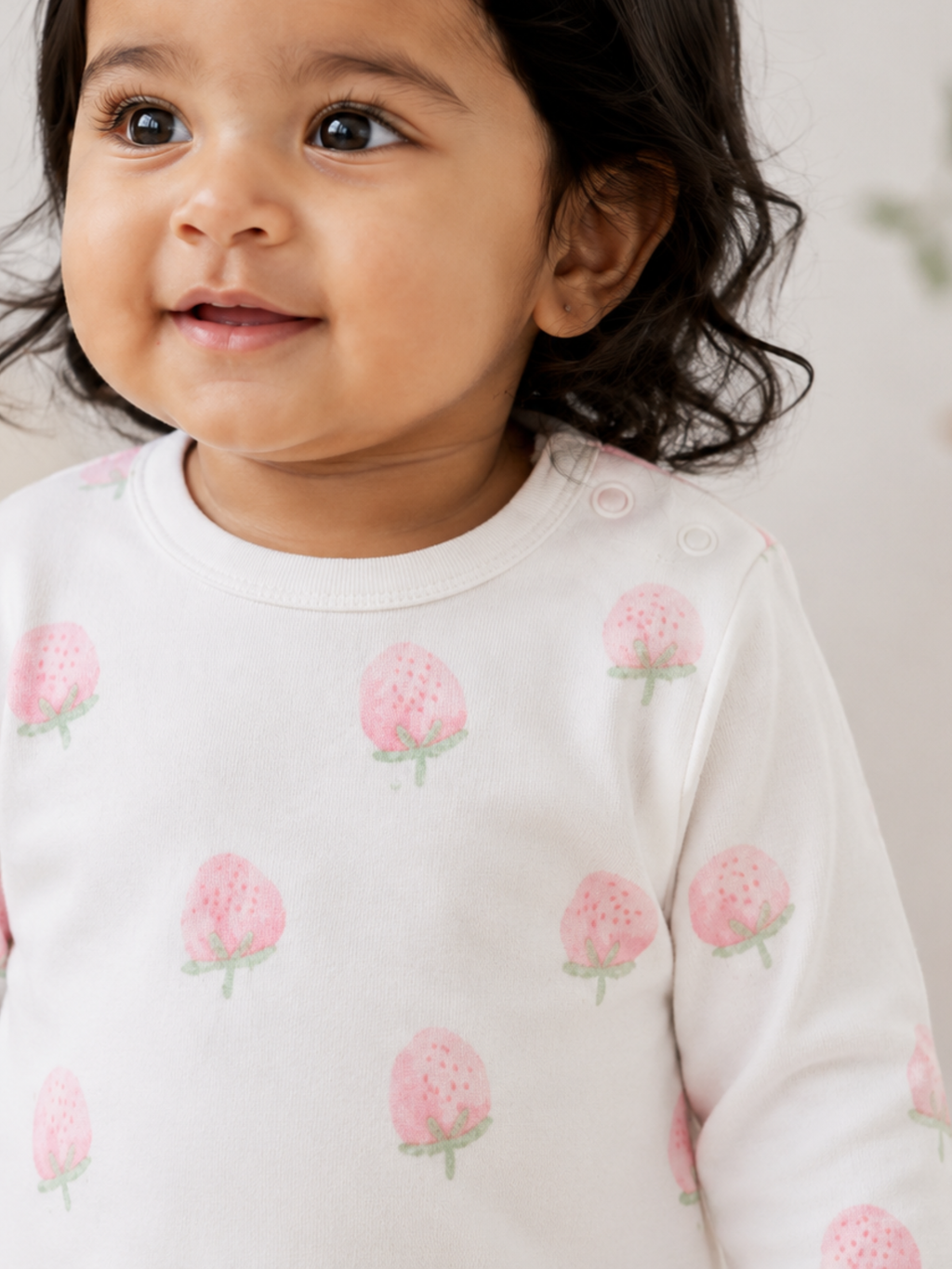 PINK STRAWBERRY PANT SET