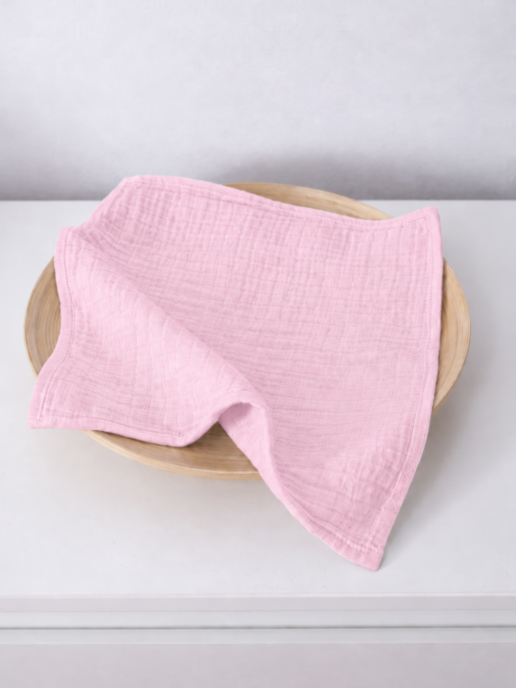 PINK MUSLIN MOUTH WIPE – 2 PCS SET