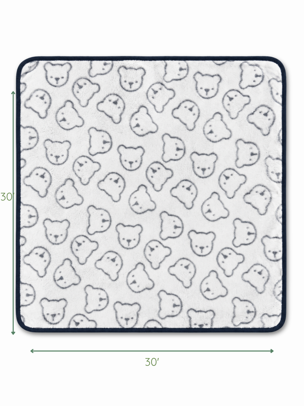 BLUE TEDDY FLEECE BLANKET