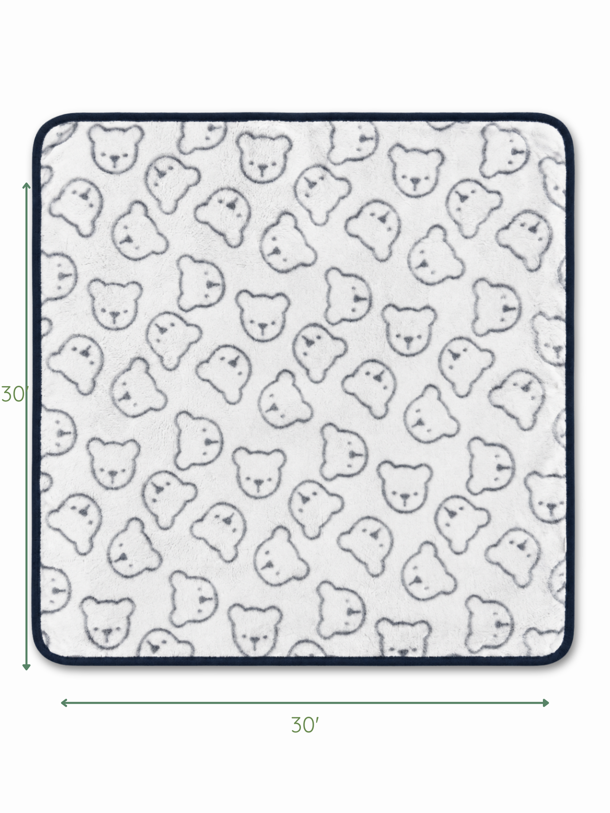 BLUE TEDDY FLEECE BLANKET