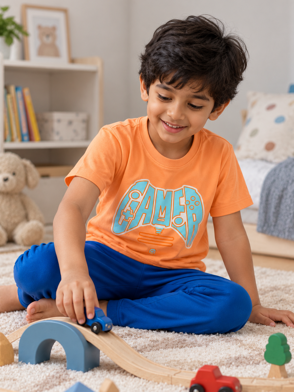 GAME ZONE BOYS SHORT SLEEVE PANT SET