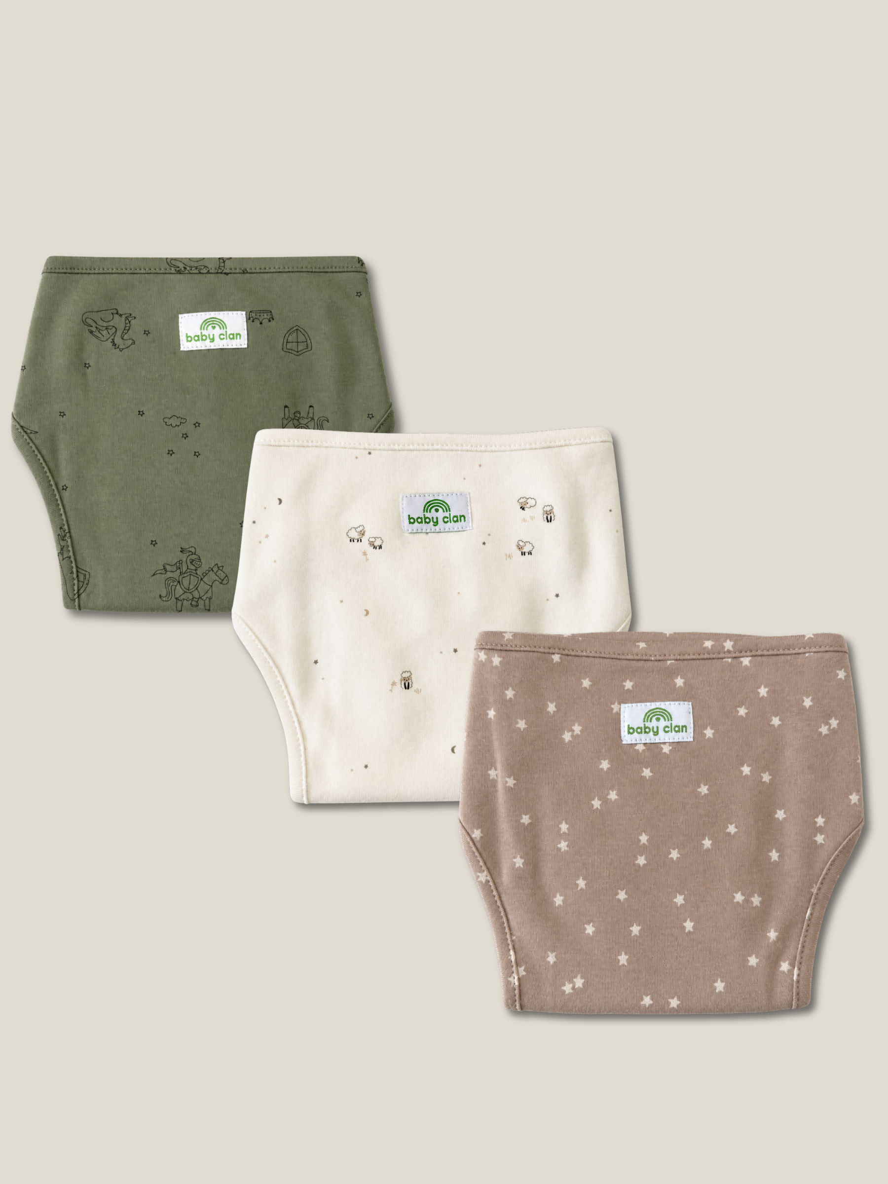 TINY NIGHT 3 PACK VELCRO CLOTH NAPPY