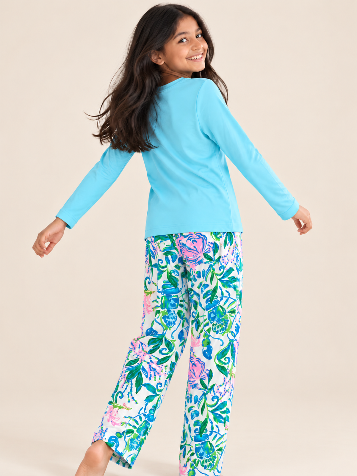 MERMAID COVE GIRLS LONG SLEEVE PANT SET