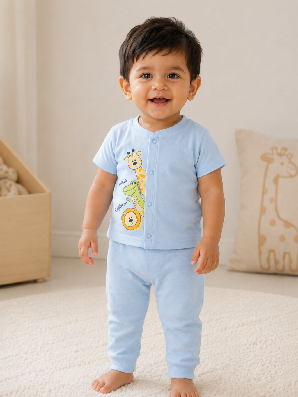 PEEKABOO ADVENTURE SHORT SLEEVE PANT SET