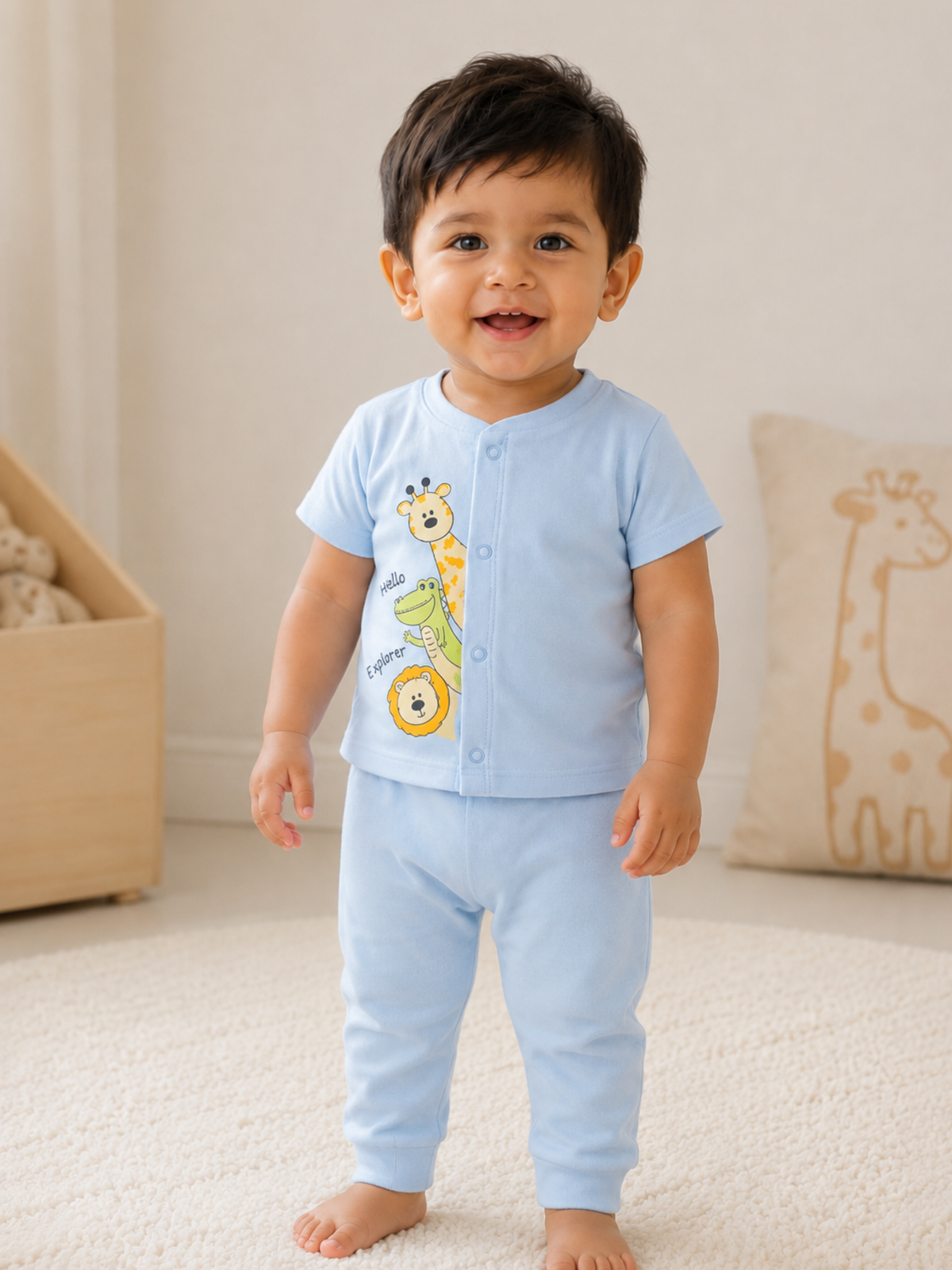 PEEKABOO ADVENTURE SHORT SLEEVE PANT SET
