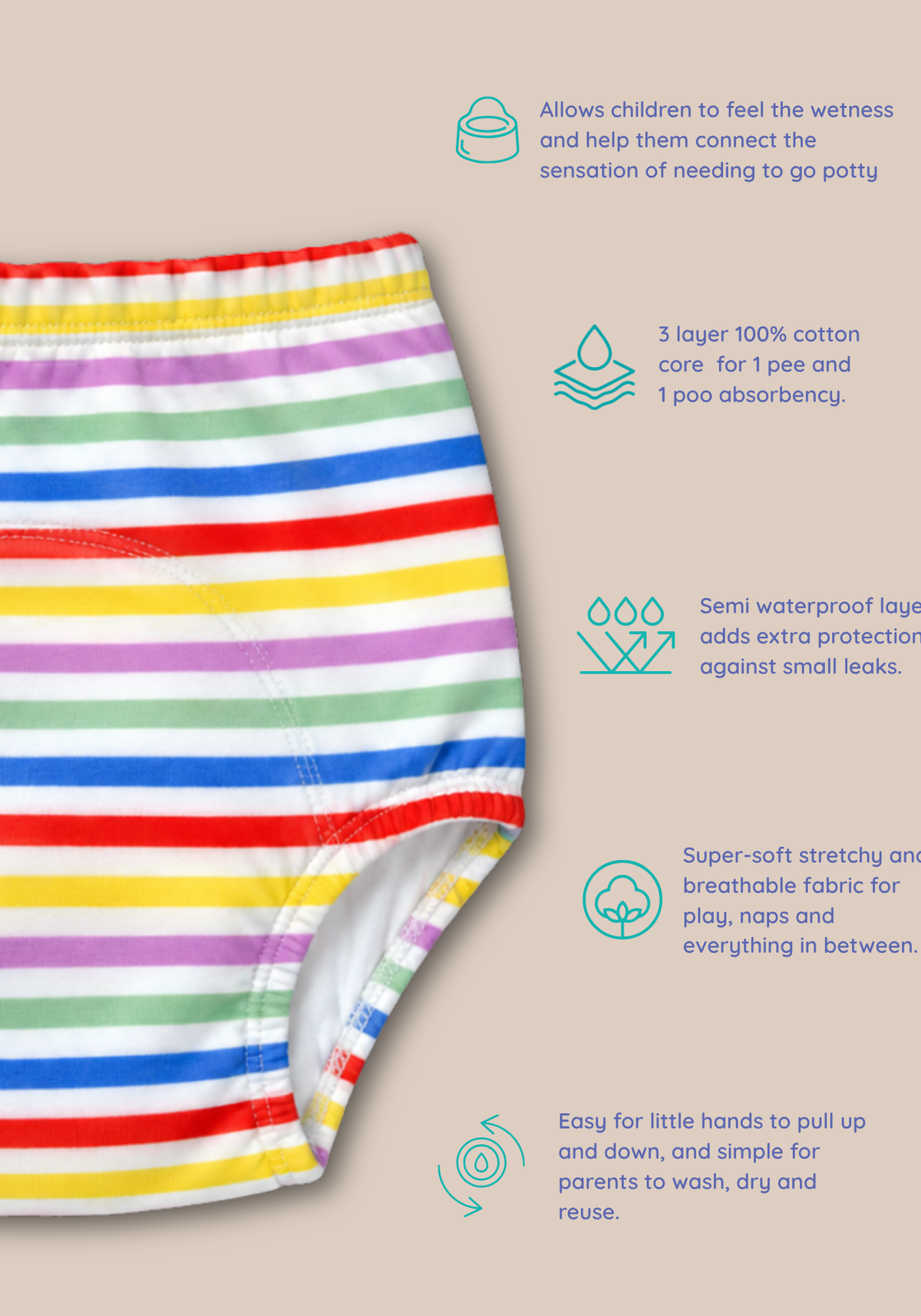 EVERYDAY ADVENTURES 6PK POTTY TRAINING PANTY