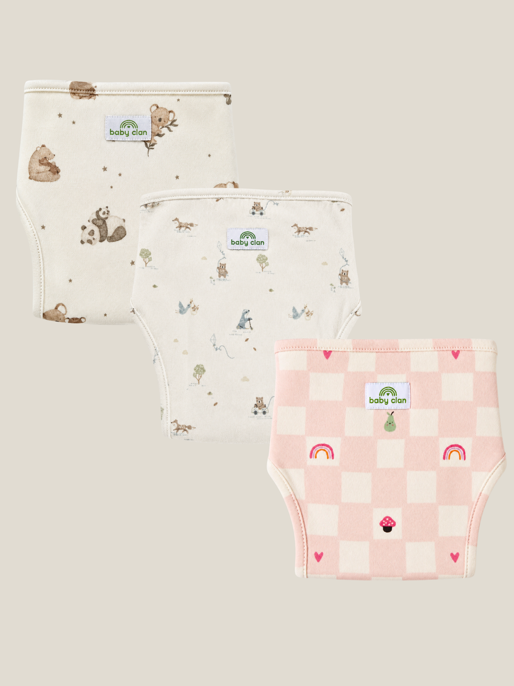 FAIRY GARDEN 3 PACK VELCRO CLOTH NAPPY