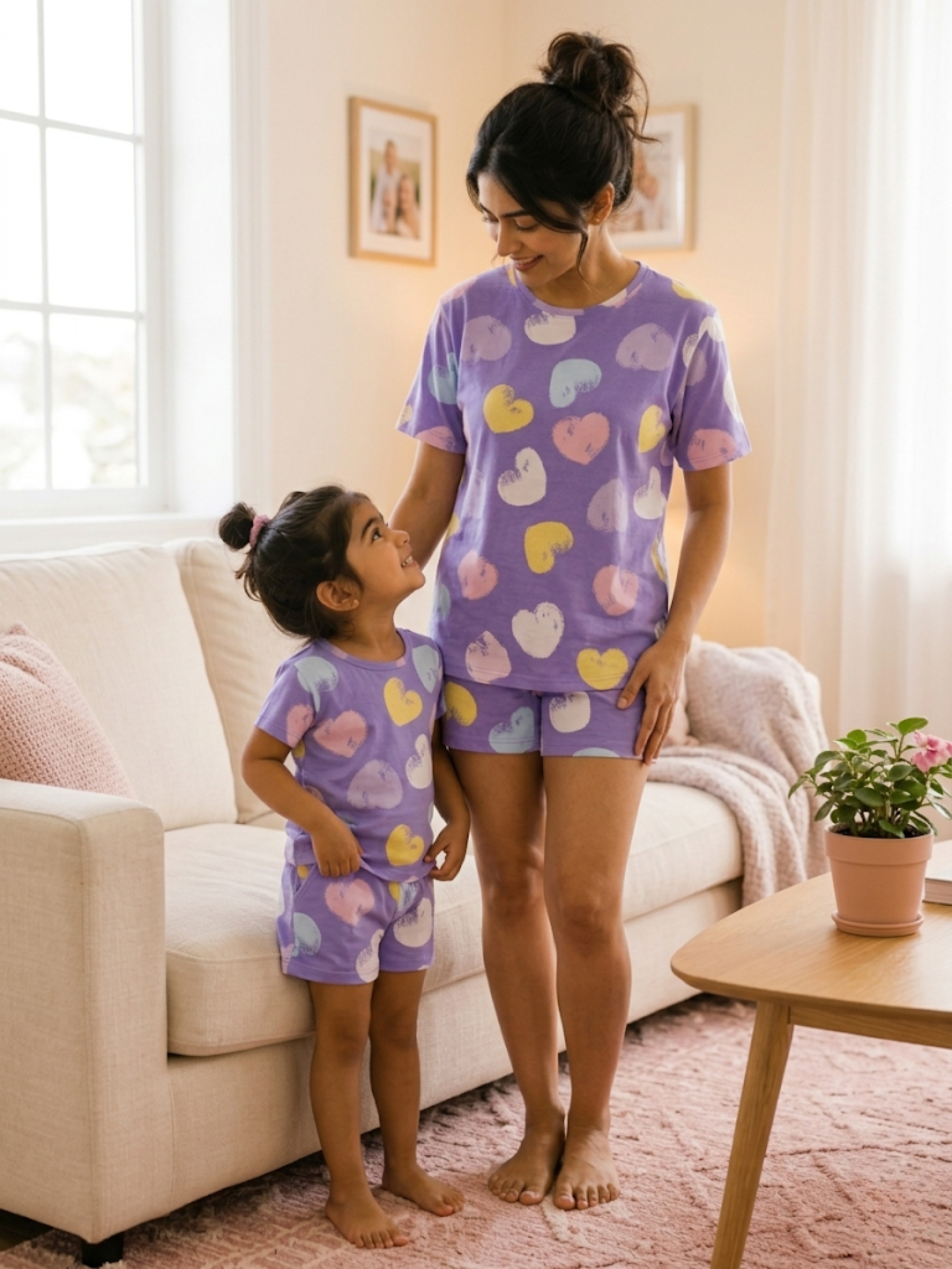 AIRSOFT MODAL HEARTS GIRLS SHORT SLEEVE SHORT SET