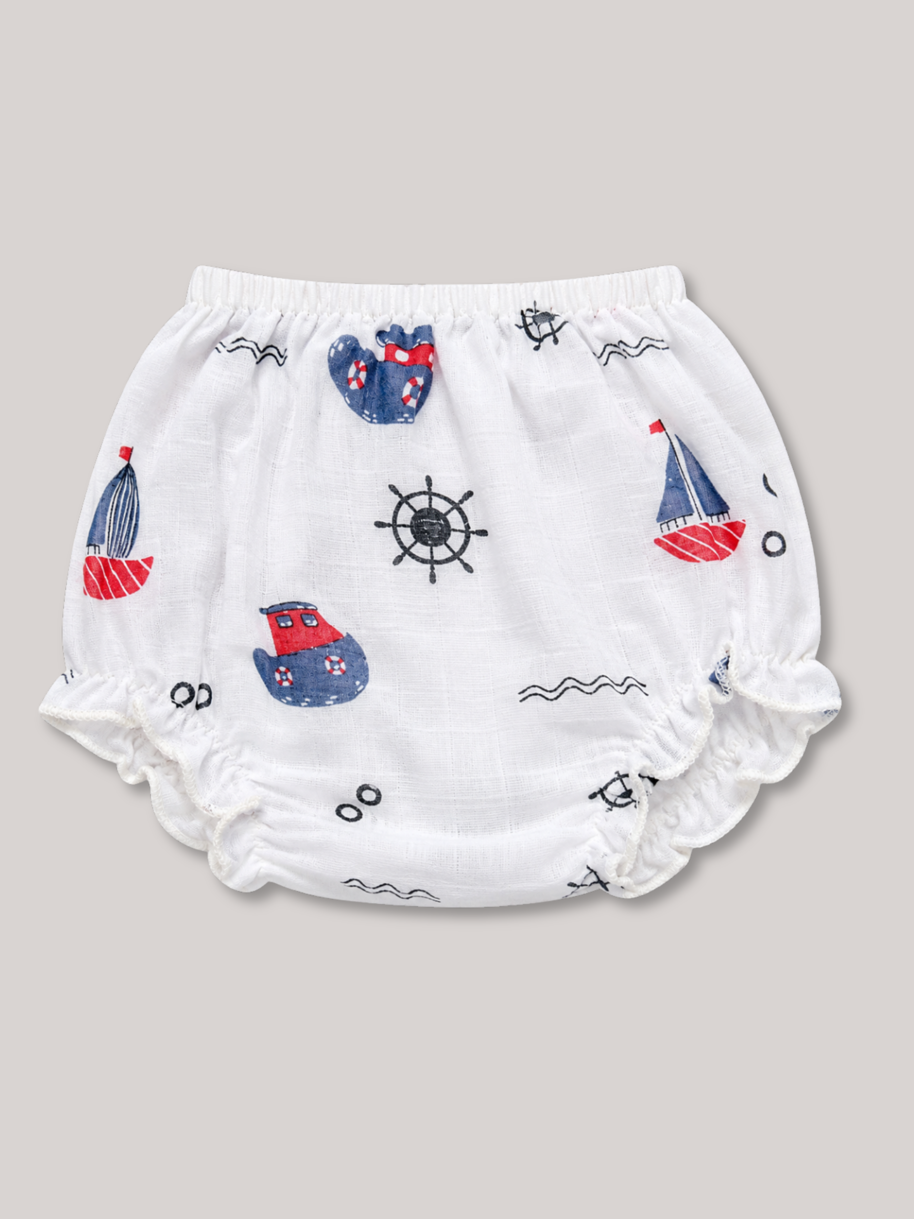UNISEX BLUE BOAT BLOOMER SET
