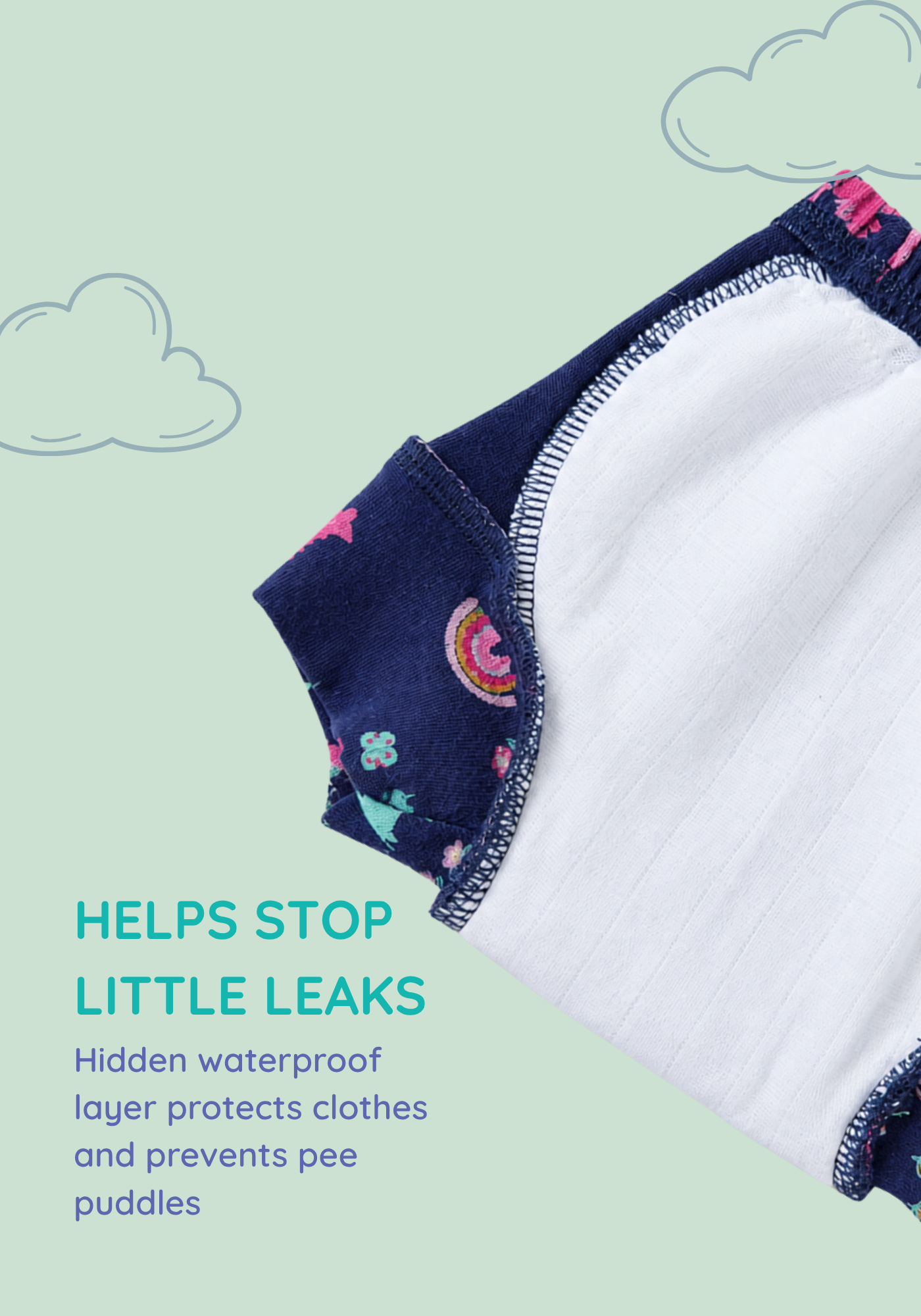 2PK DINO ADVENTURE POTTY TRAINING SHORT