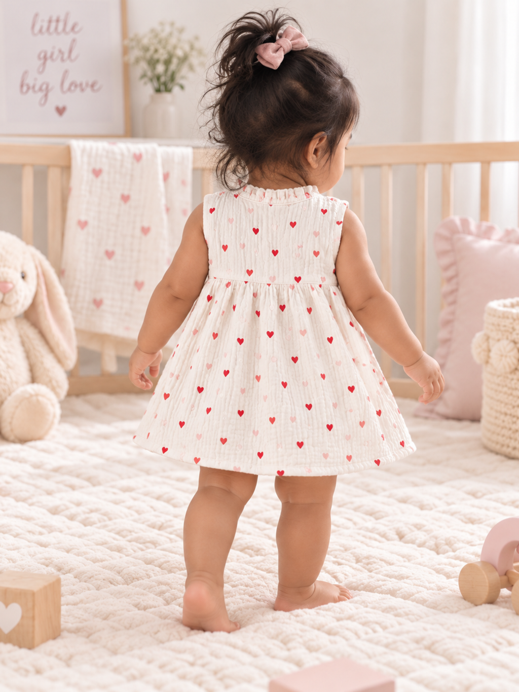 GIRLS PINK RUFFLE TOP