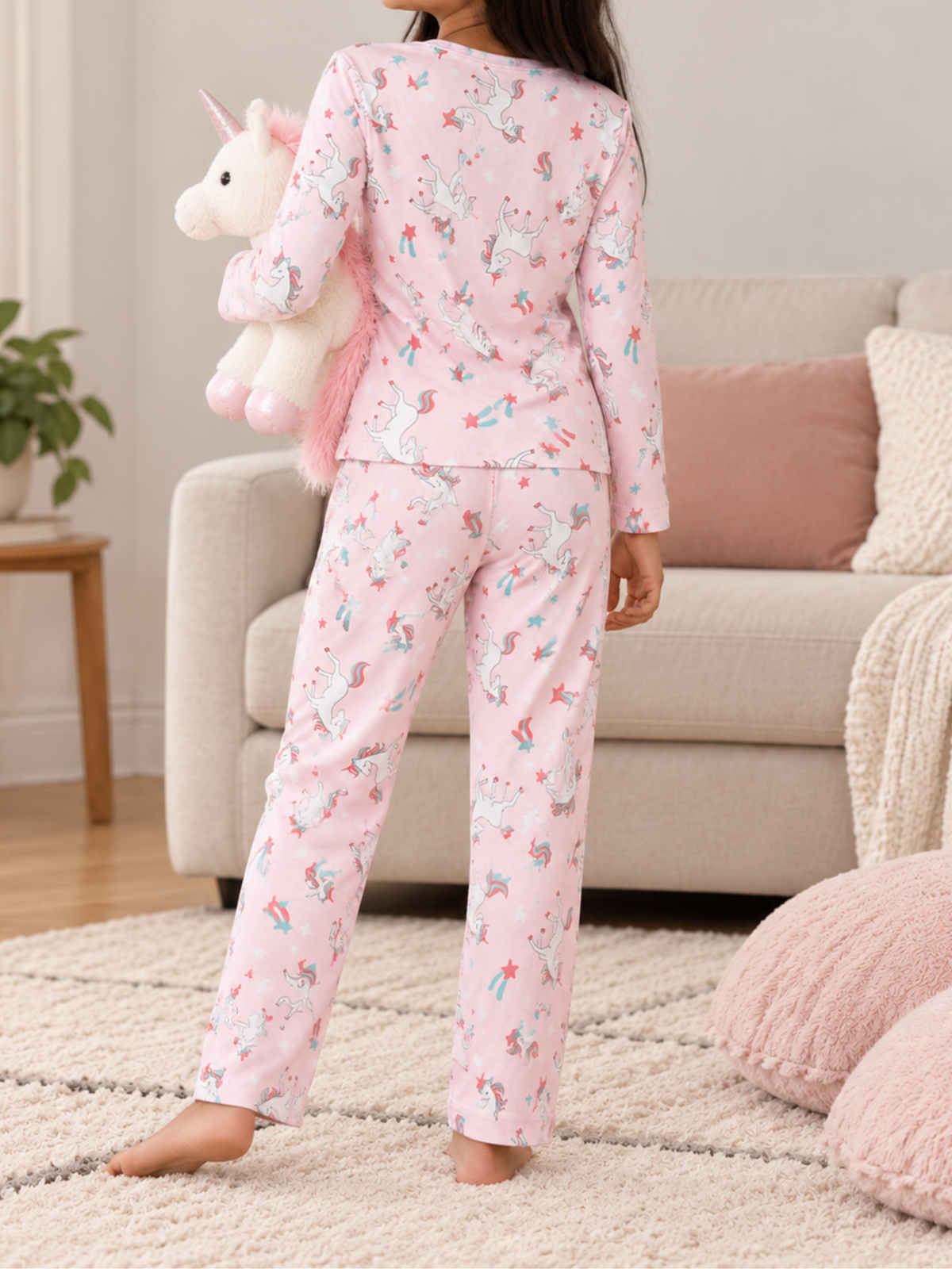 ENCHANTED UNICORN GIRLS LONG SLEEVE PANT SET
