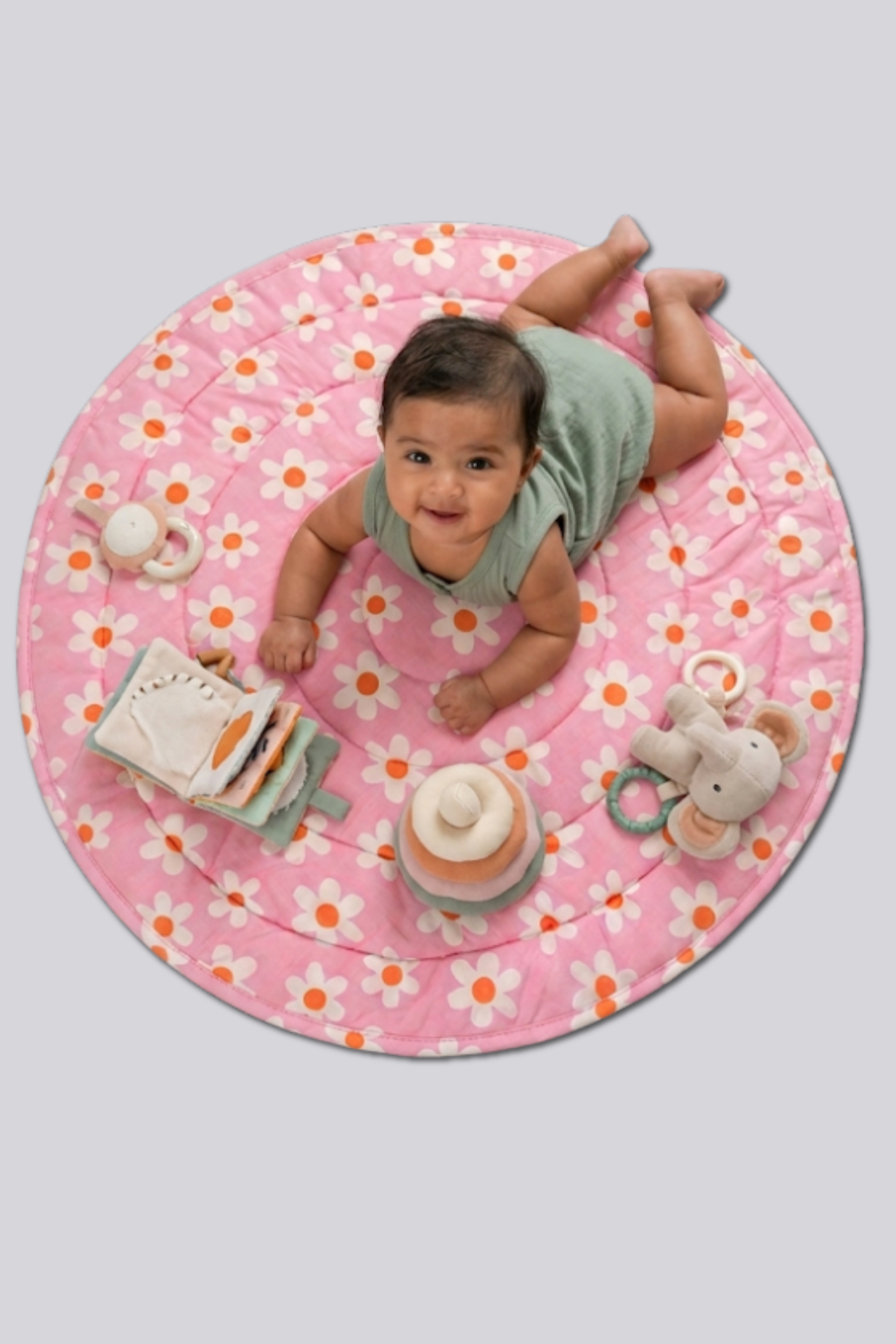 UNISEX FLORAL BABY PLAY MAT