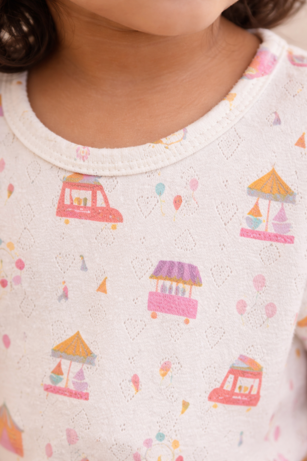 Carnival Play Pointelle Short Sleeve Short Set