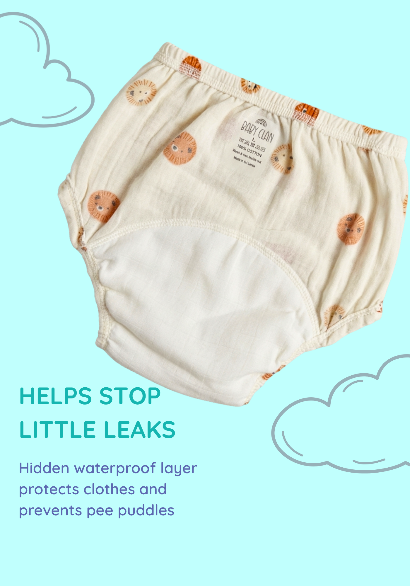 ROAR MUSLIN POTTY TRAINING PANTY