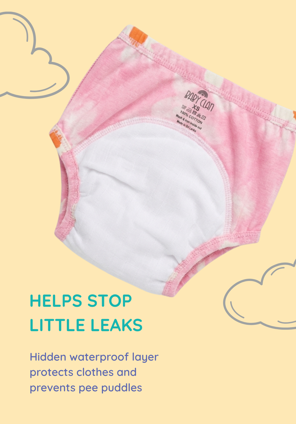 FLOWER POTTY TRAINING PANTY