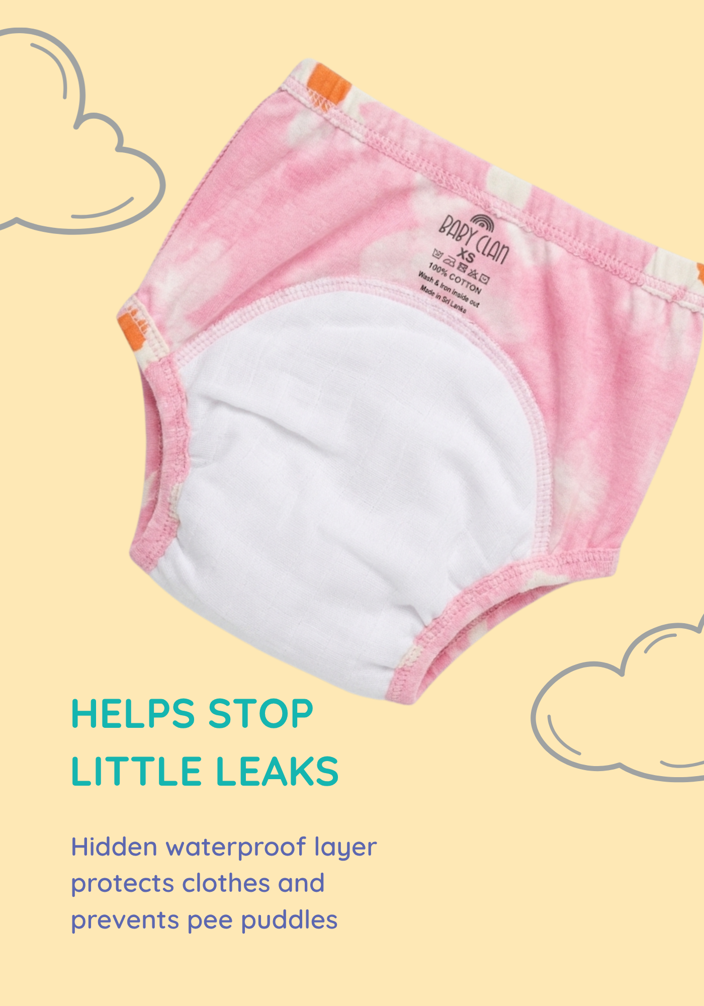 FLOWER POTTY TRAINING PANTY
