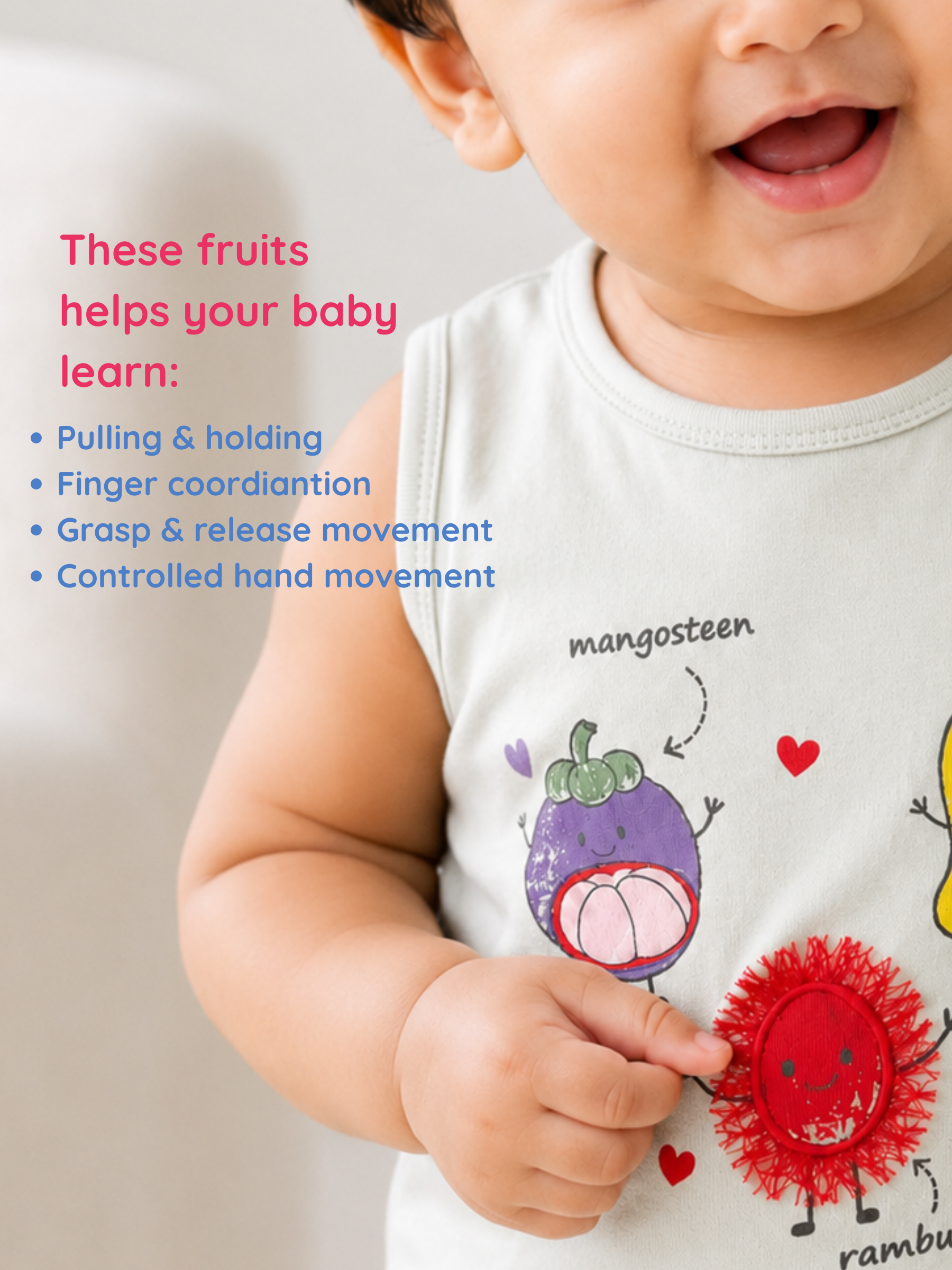 FRUITY SENSORY SLEEVELESS SHORT SET