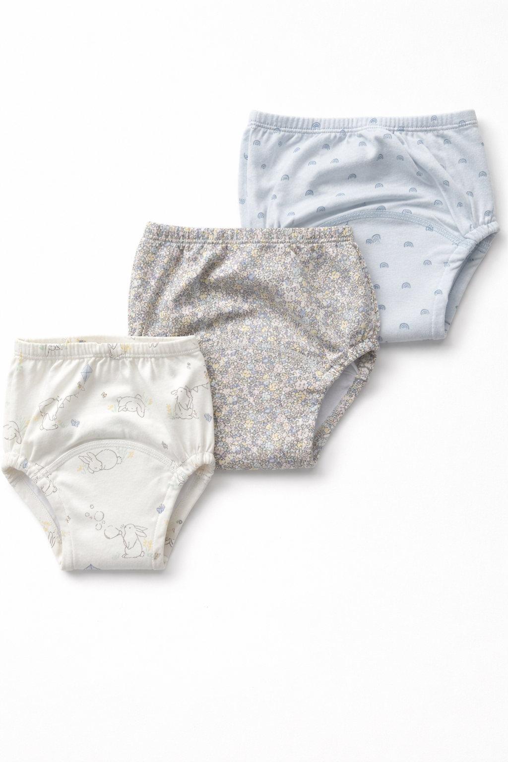 3 PACK BUNNY UNISEX POTTY TRAINING PANTS