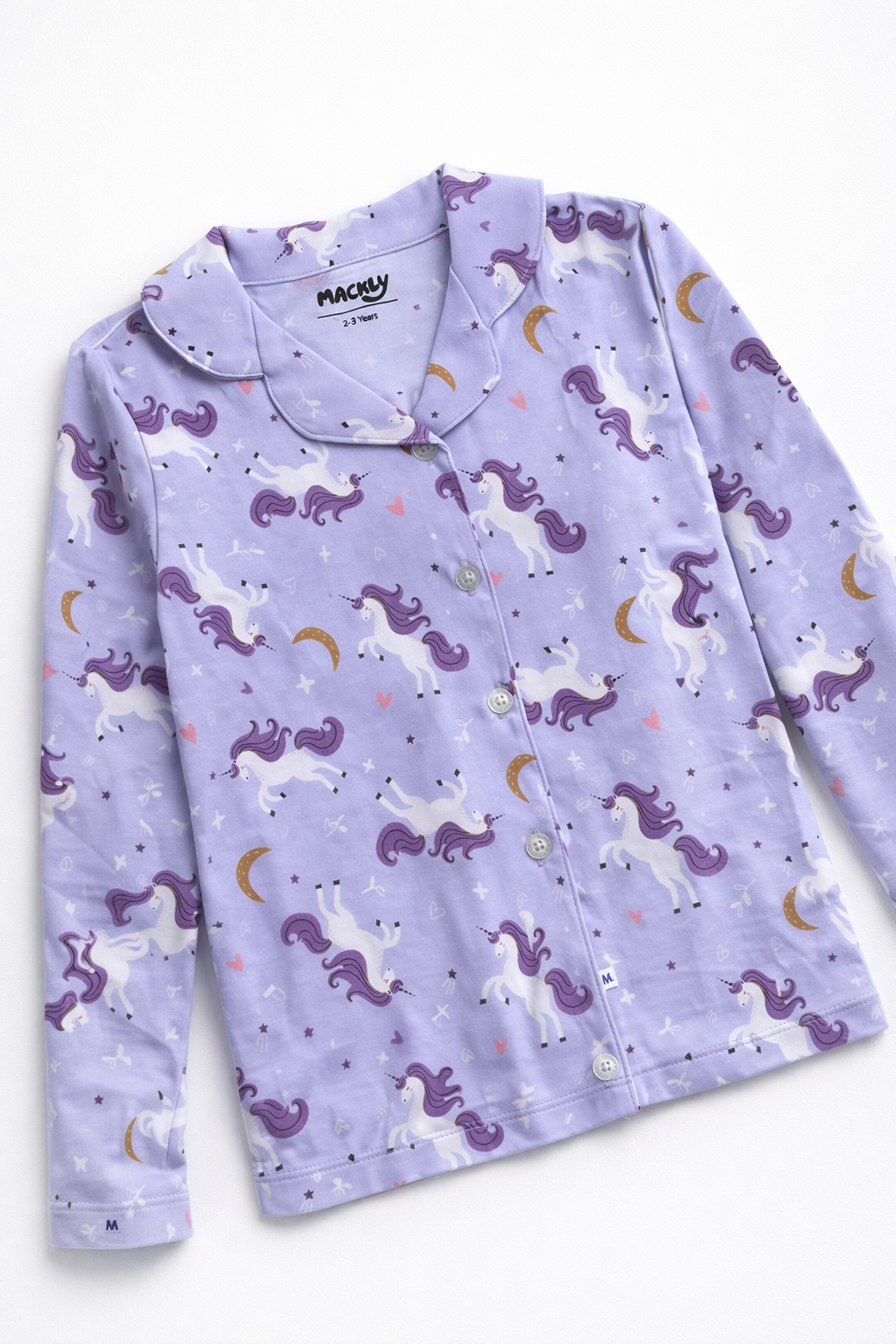 UNICORN GIRLS FRONT OPEN LONG SLEEVE PANT SET