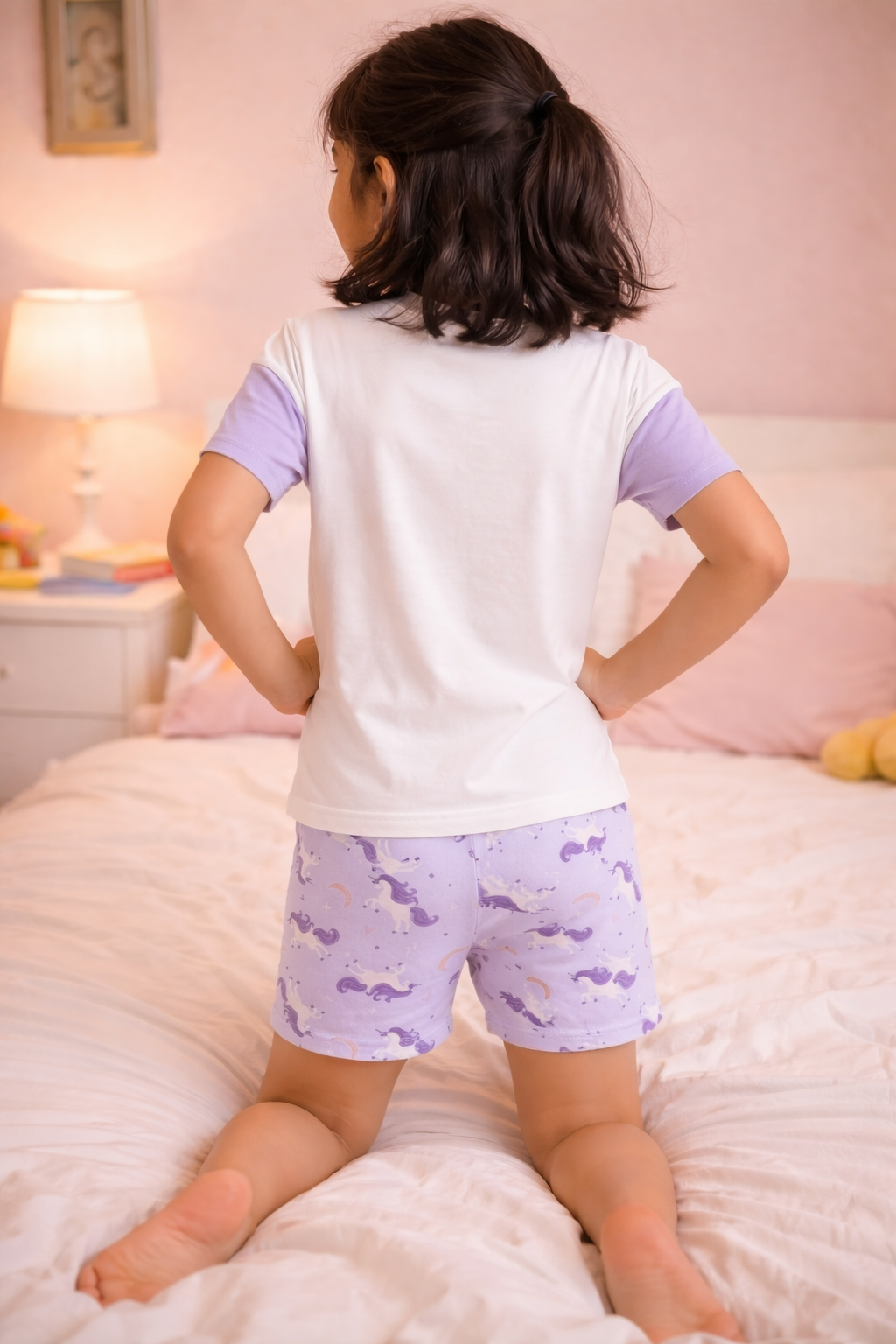 DOUGHNUT UNICORN – GIRLS SHORT SLEEVE SHORT SET