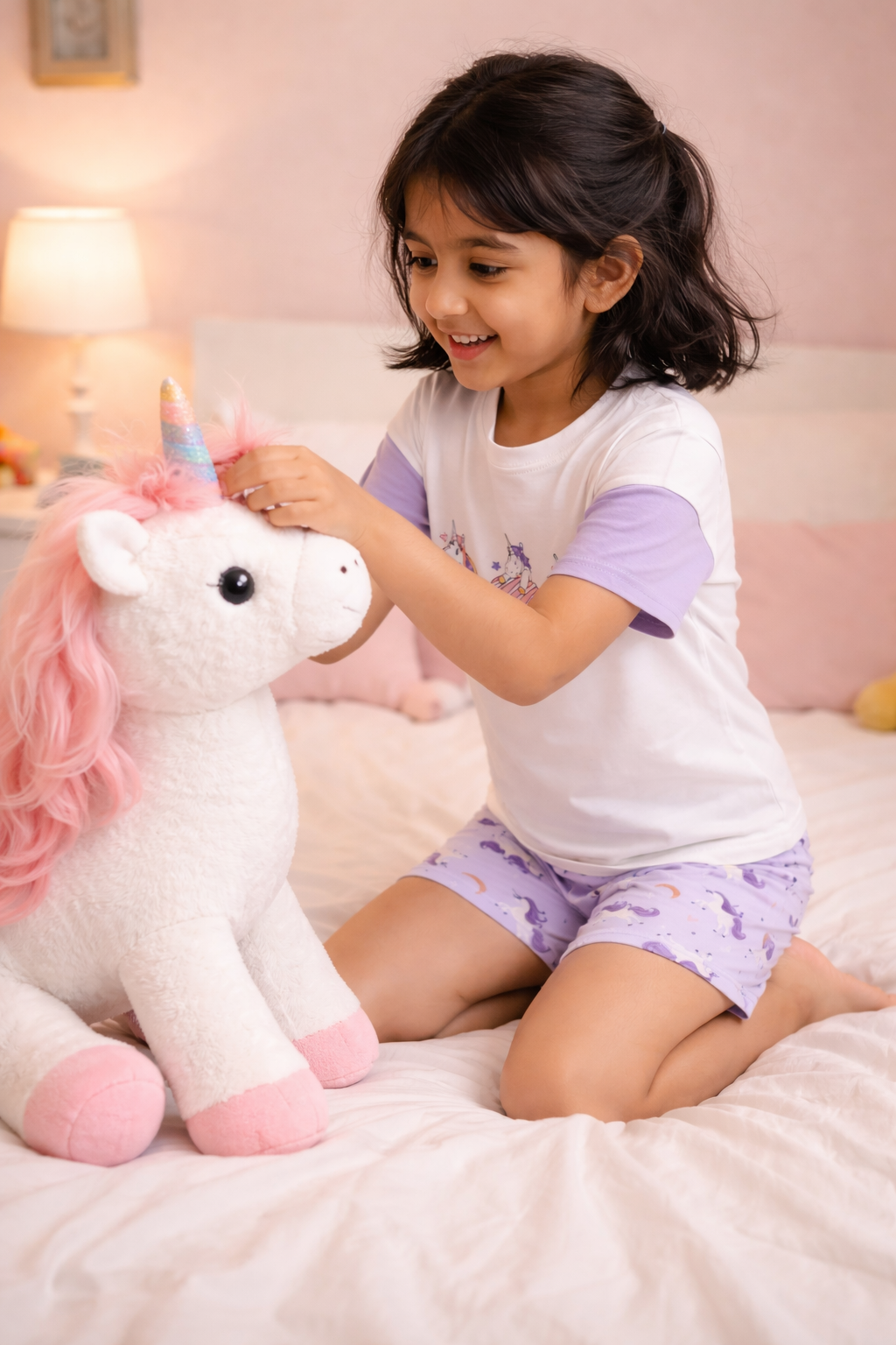DOUGHNUT UNICORN – GIRLS SHORT SLEEVE SHORT SET
