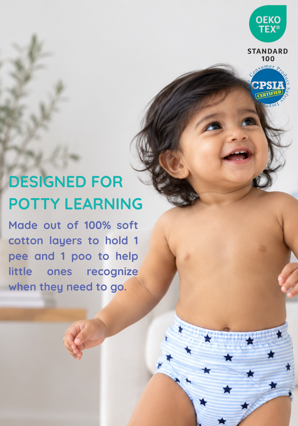 STARRY DREAMS 3PK POTTY TRAINING PANTY