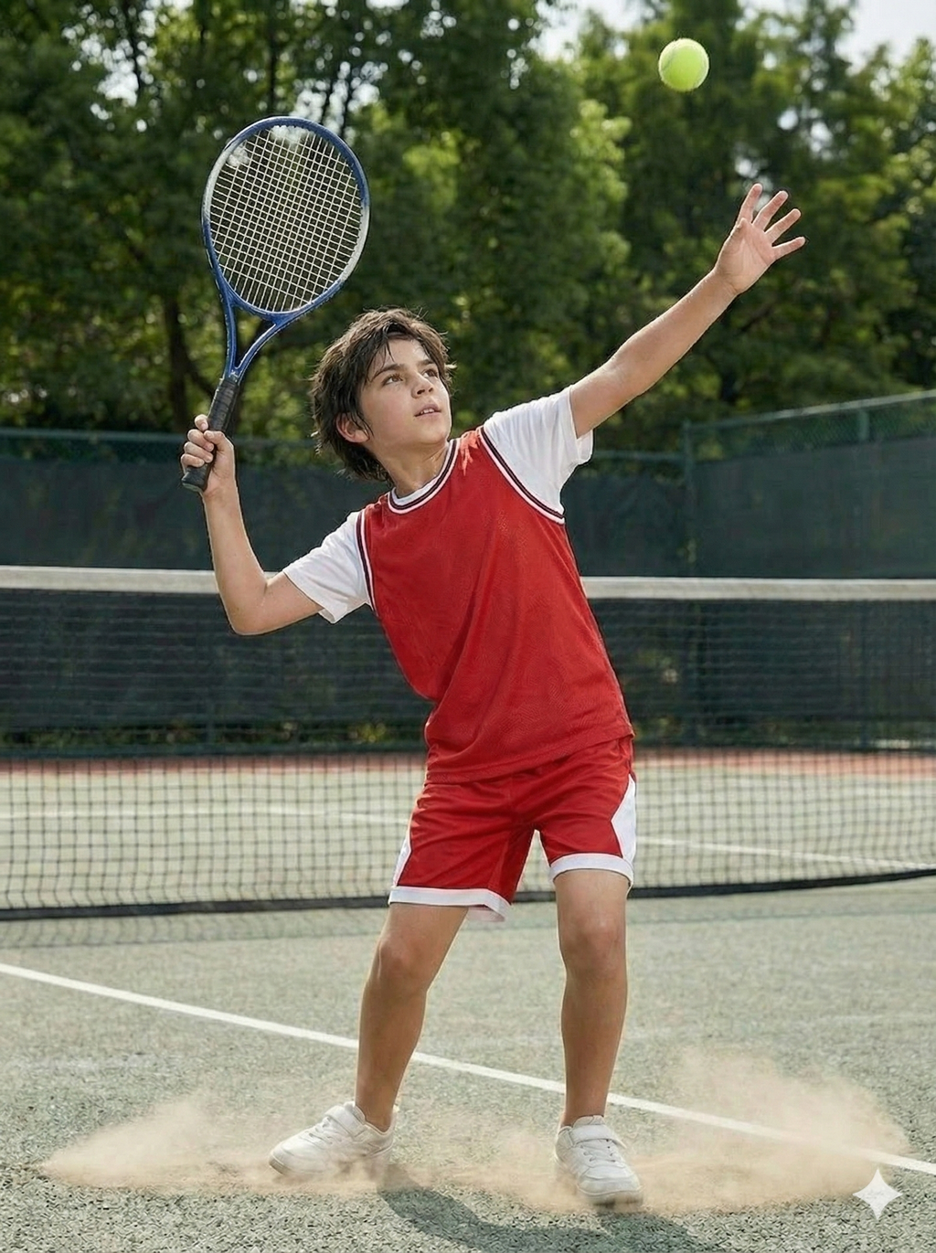 BOYS AIRDRIFT RED STRIPE DETAILED TEE