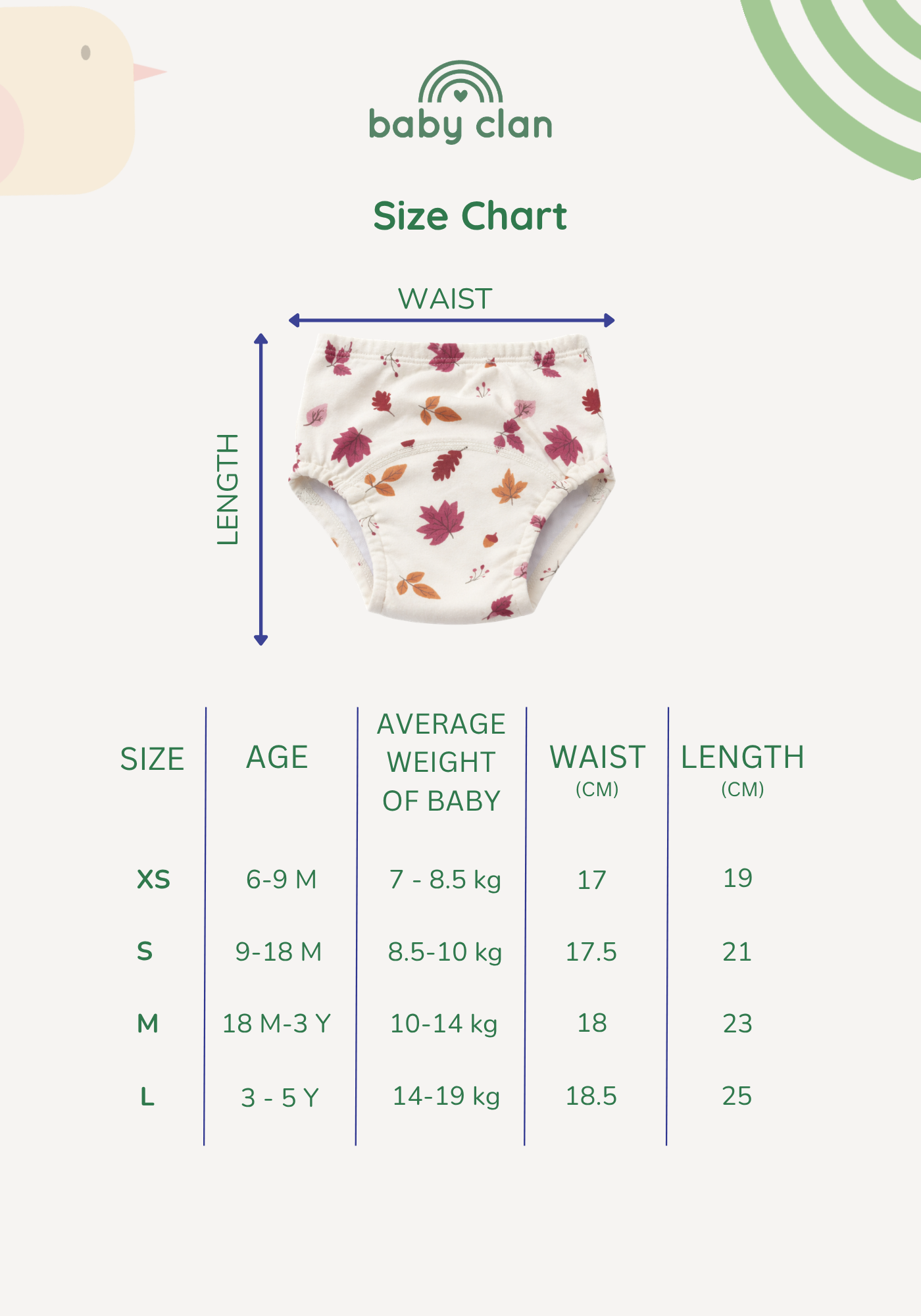 PEONY  POTTY TRAINING PANTY