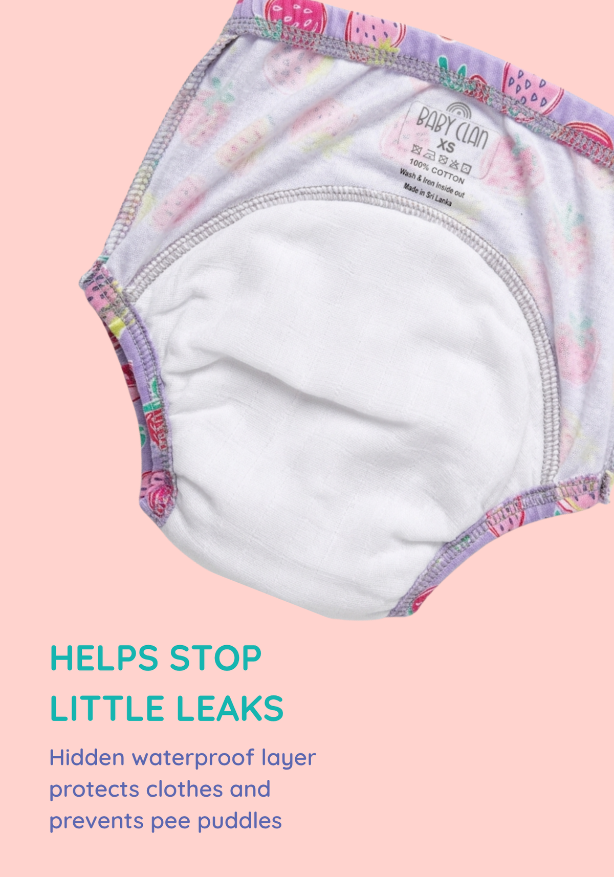 BOW AND BLOOM 6PK POTTY TRAINING PANTY