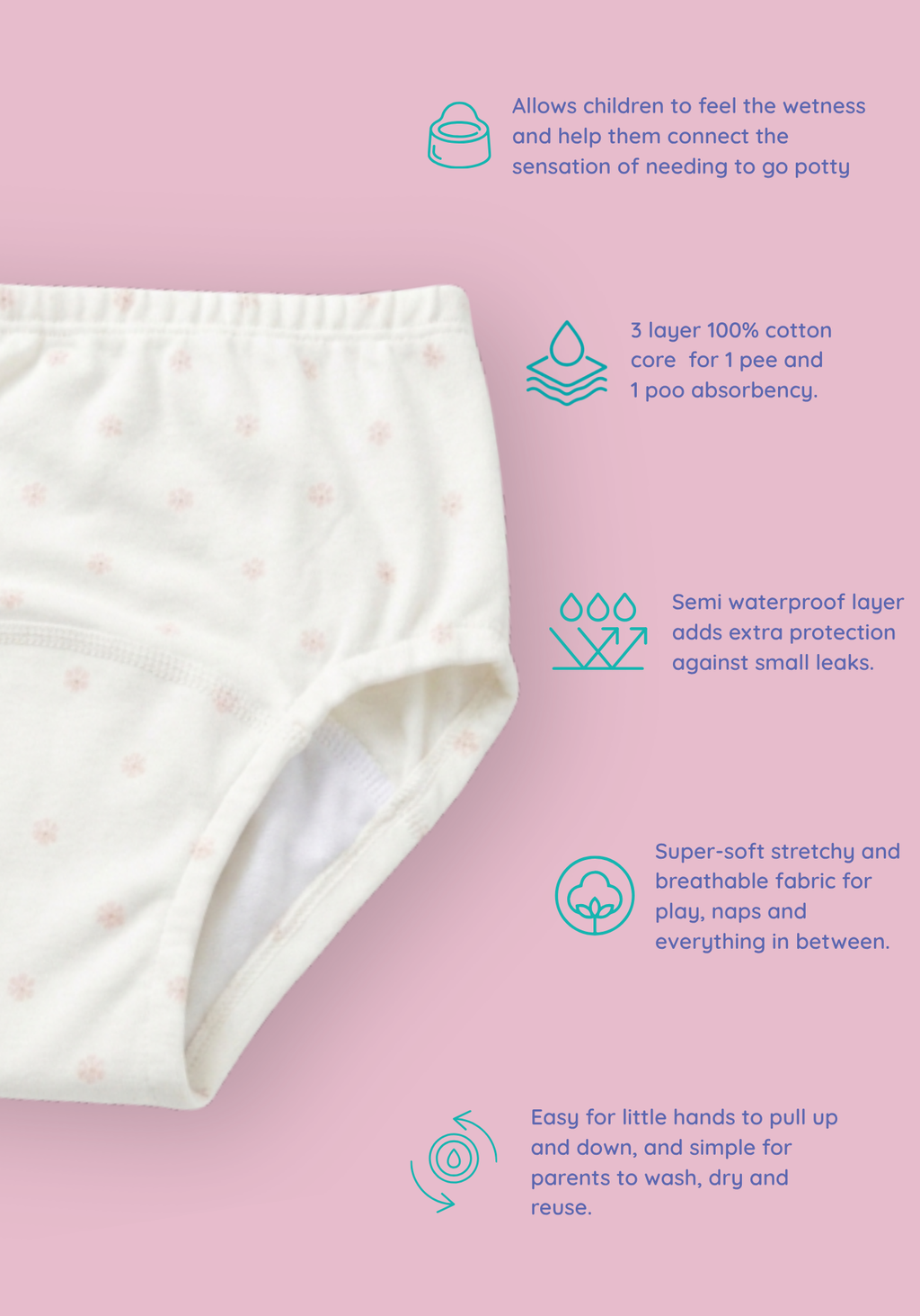 PETALS POTTY TRAINING PANTY