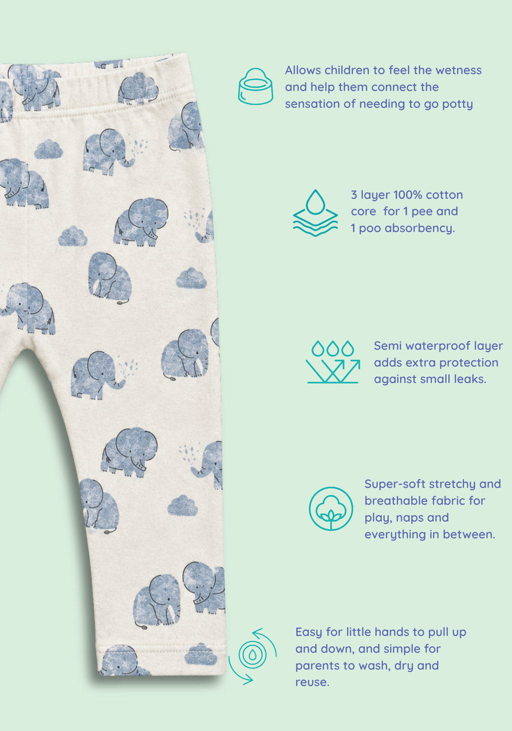 2 PACK TRUNKY TRAILS POTTY TRAINING PANTS