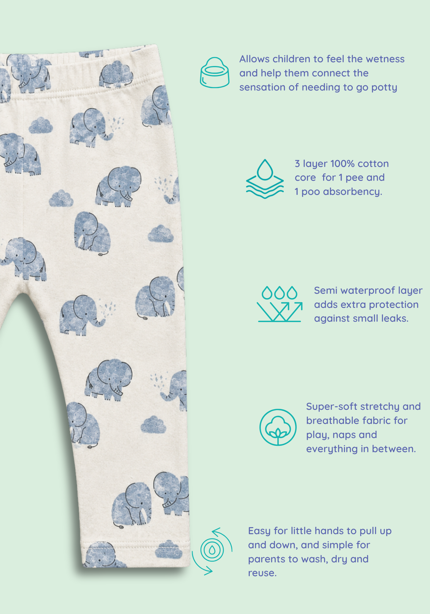 2 PACK TRUNKY TRAILS POTTY TRAINING PANTS