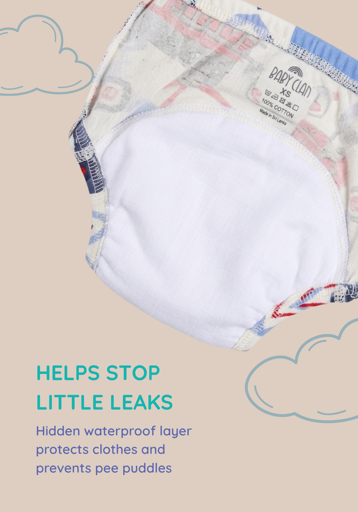 RAINBOW GARDEN 3PK POTTY TRAINING PANTY