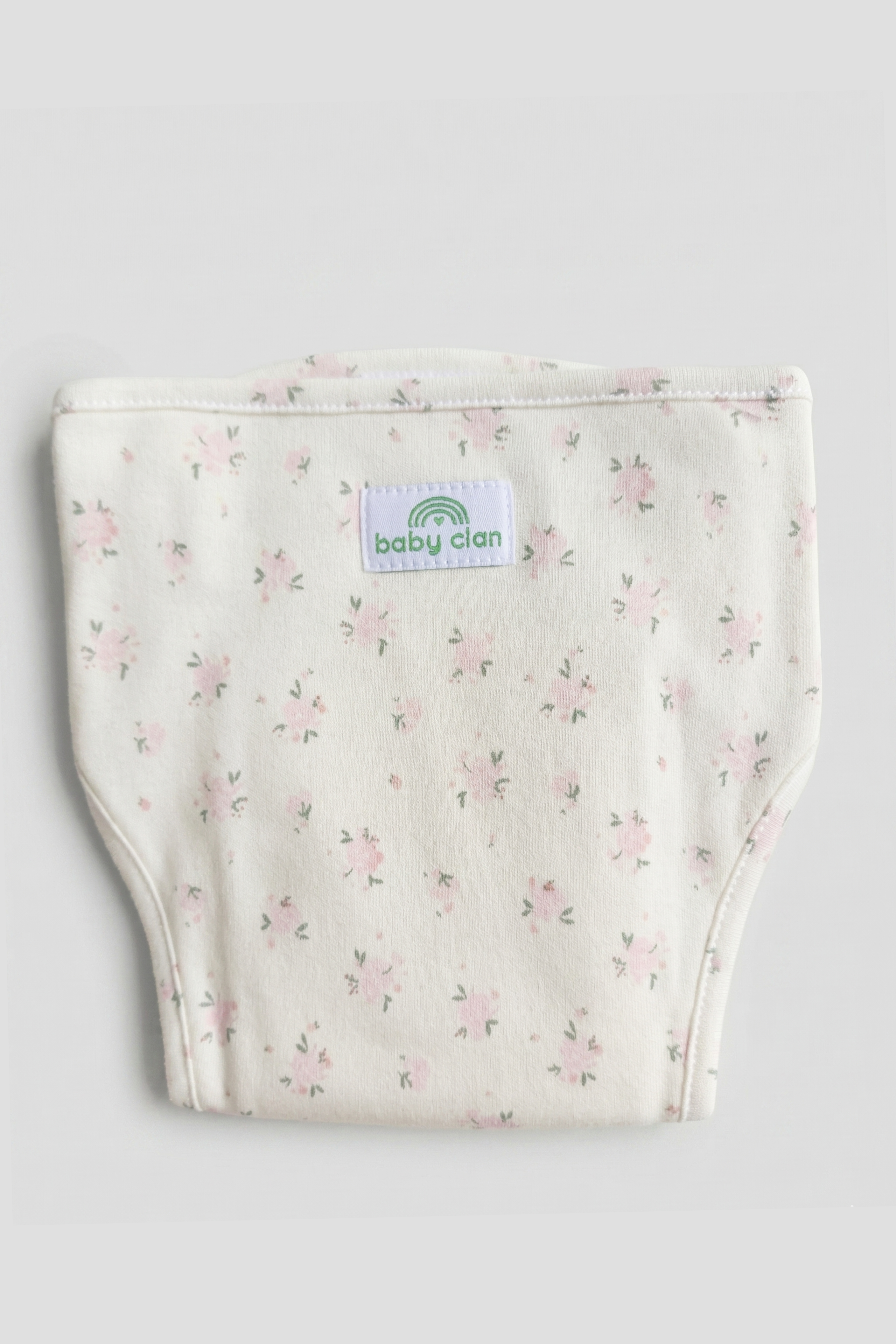 BABY CLAN ROSE FLORAL VELCRO CLOTH NAPPY